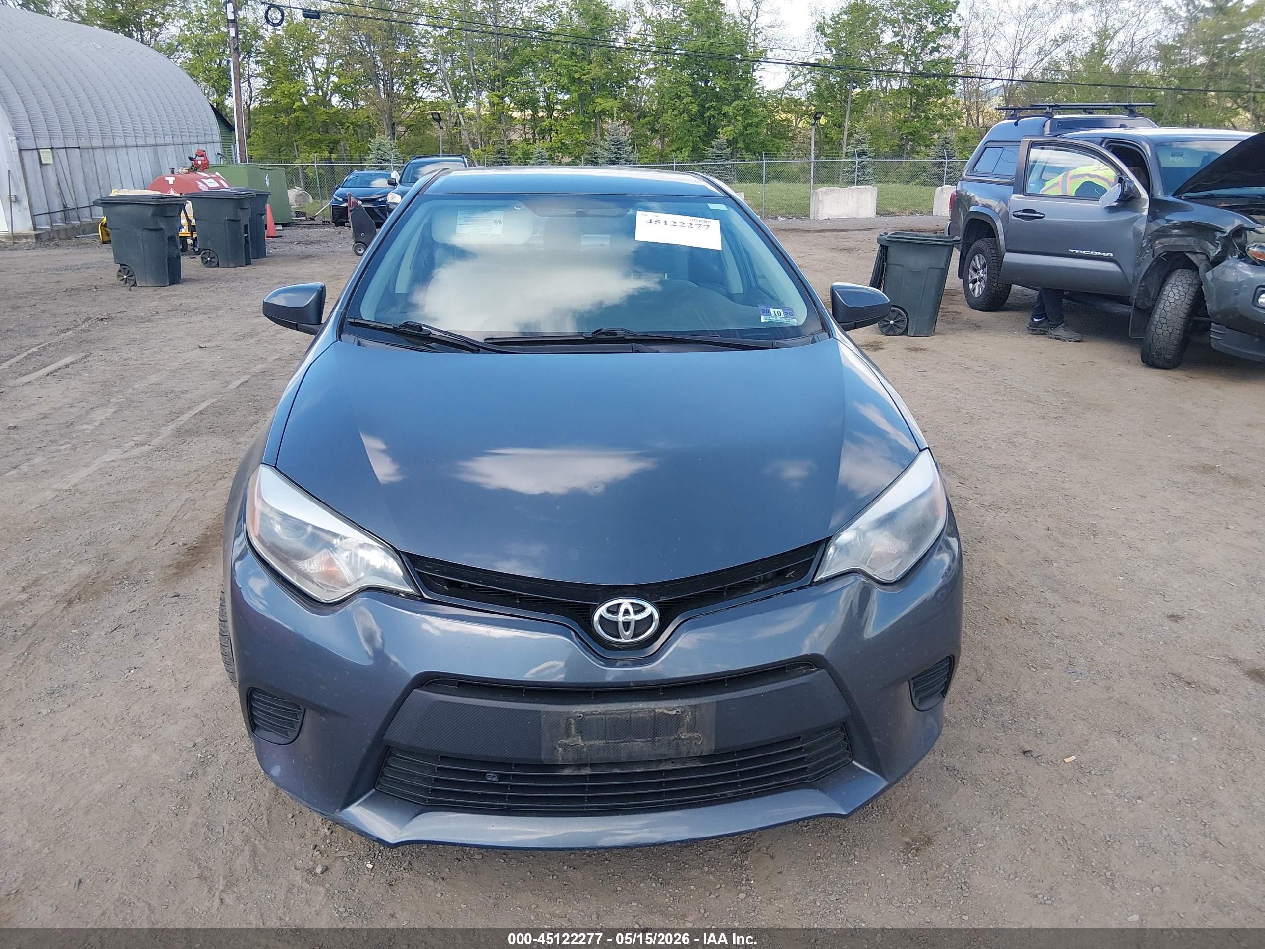 2014 Toyota Corolla Le Blue vin: 2T1BURHE0EC038004