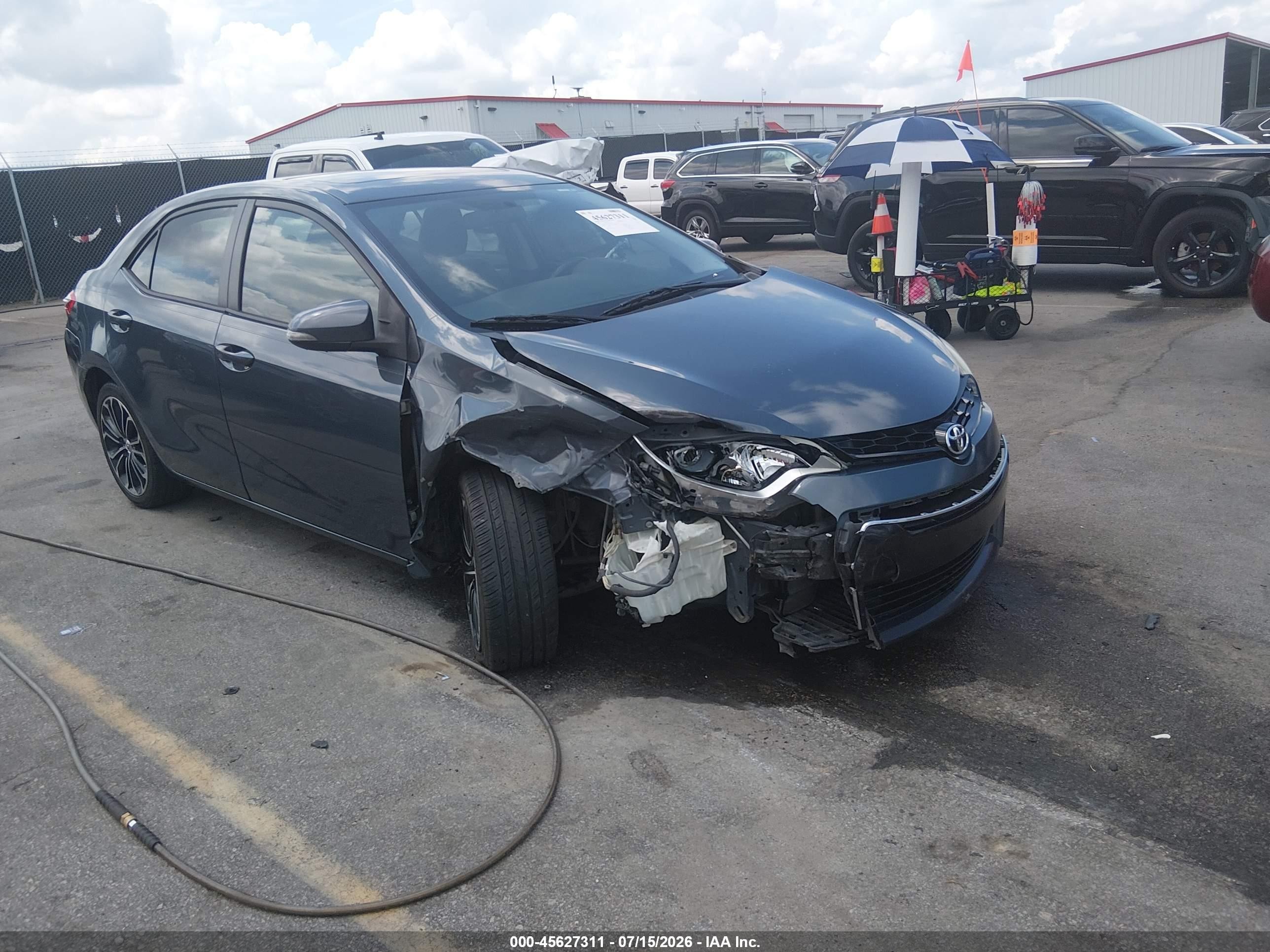 2014 Toyota Corolla S Plus Серый vin: 2T1BURHE0EC053022