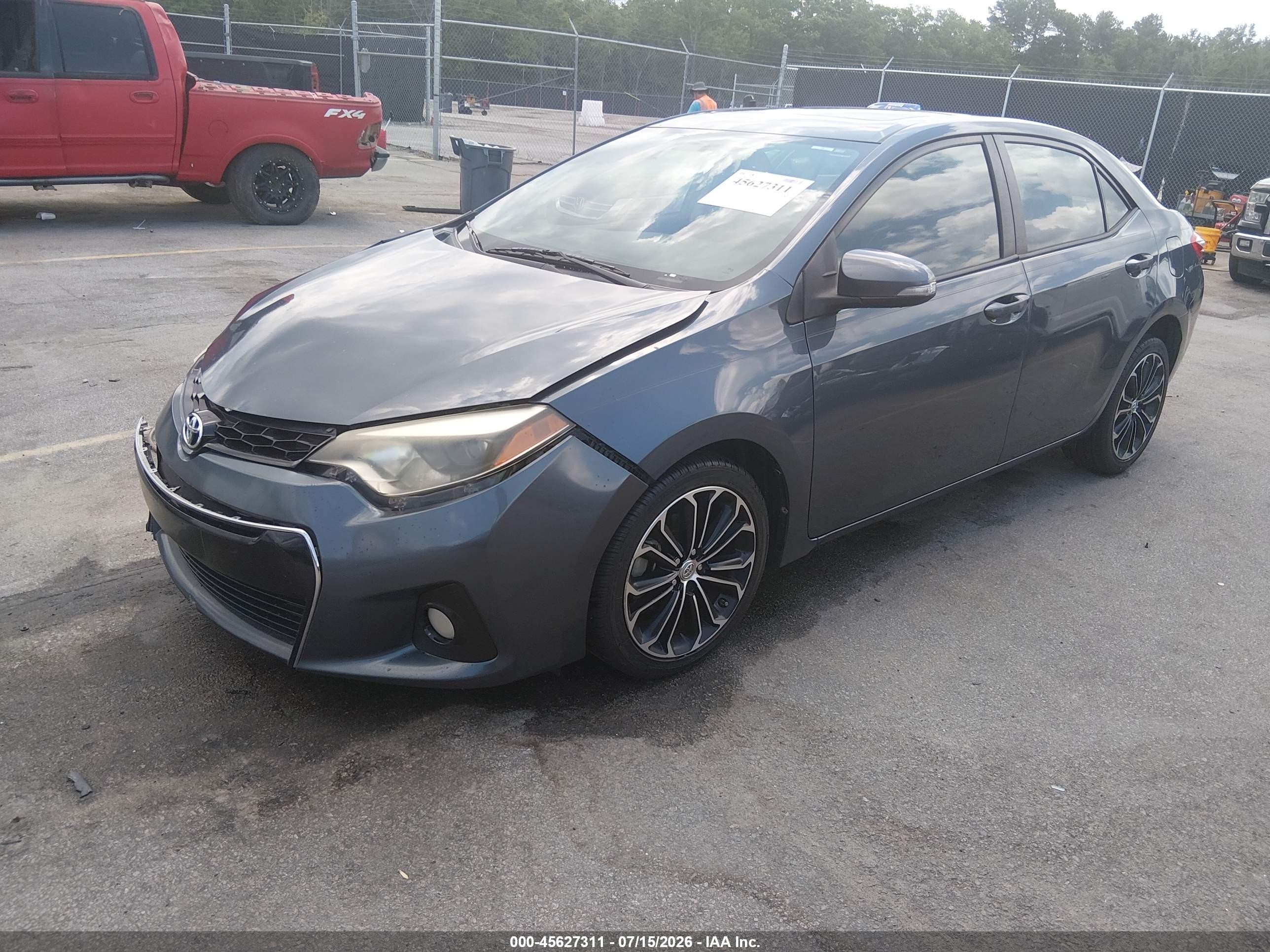 2014 Toyota Corolla S Plus Серый vin: 2T1BURHE0EC053022