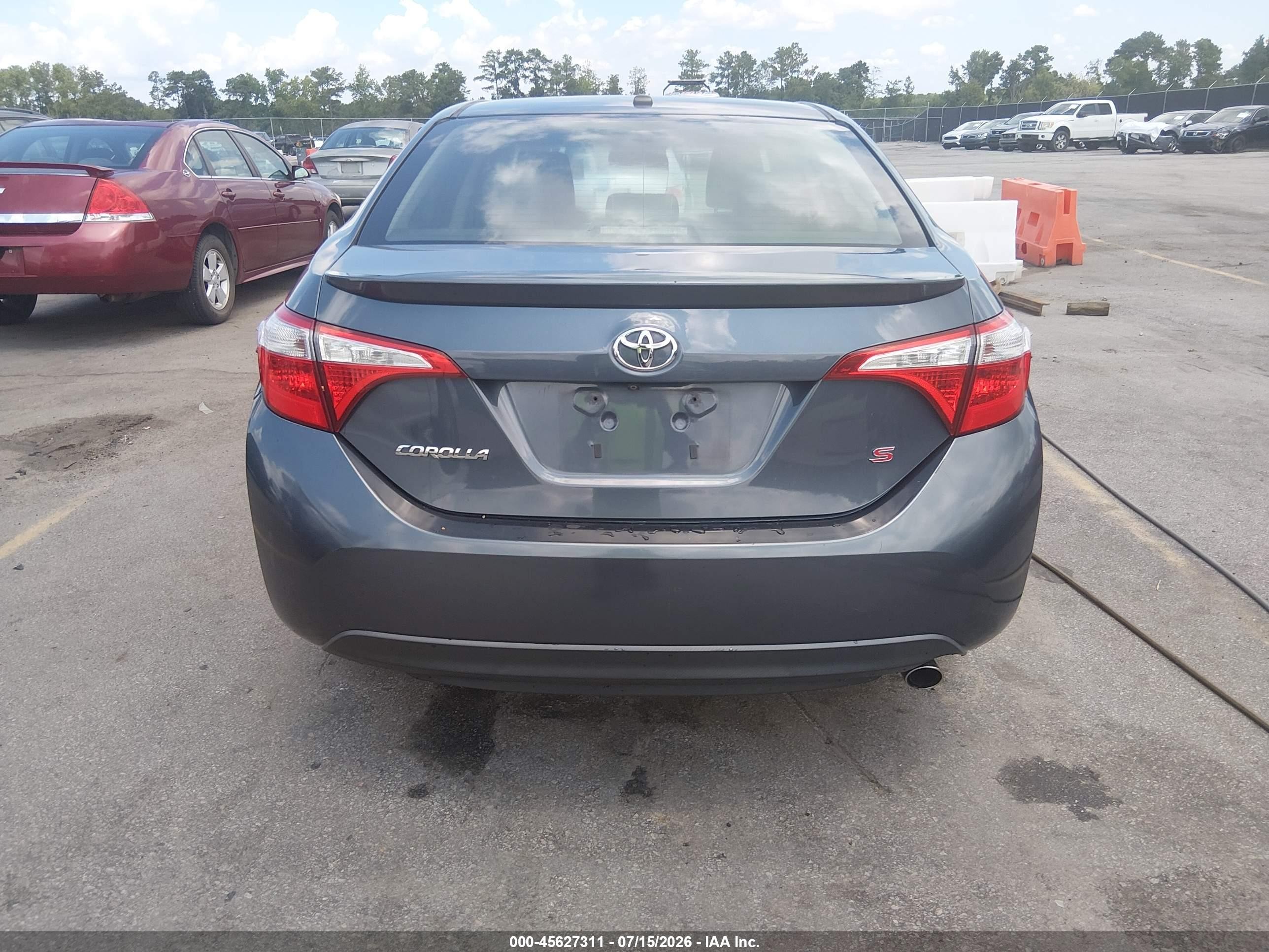 2014 Toyota Corolla S Plus Серый vin: 2T1BURHE0EC053022