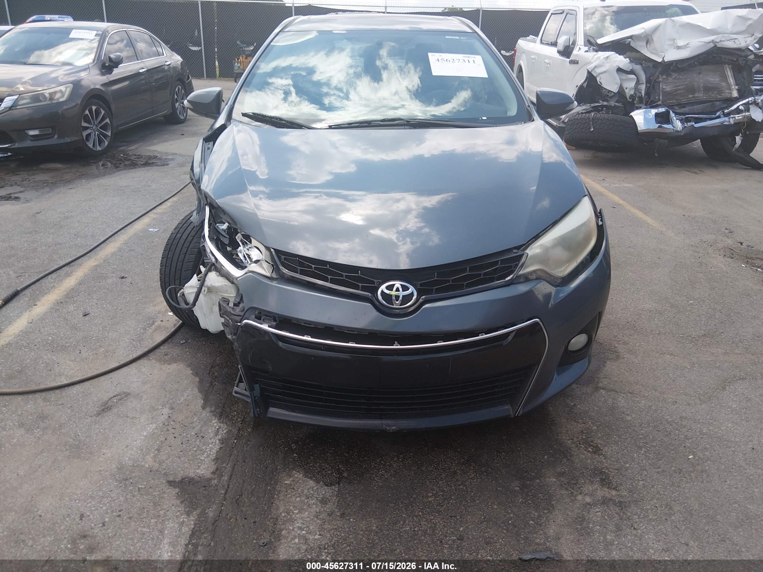 2014 Toyota Corolla S Plus Серый vin: 2T1BURHE0EC053022