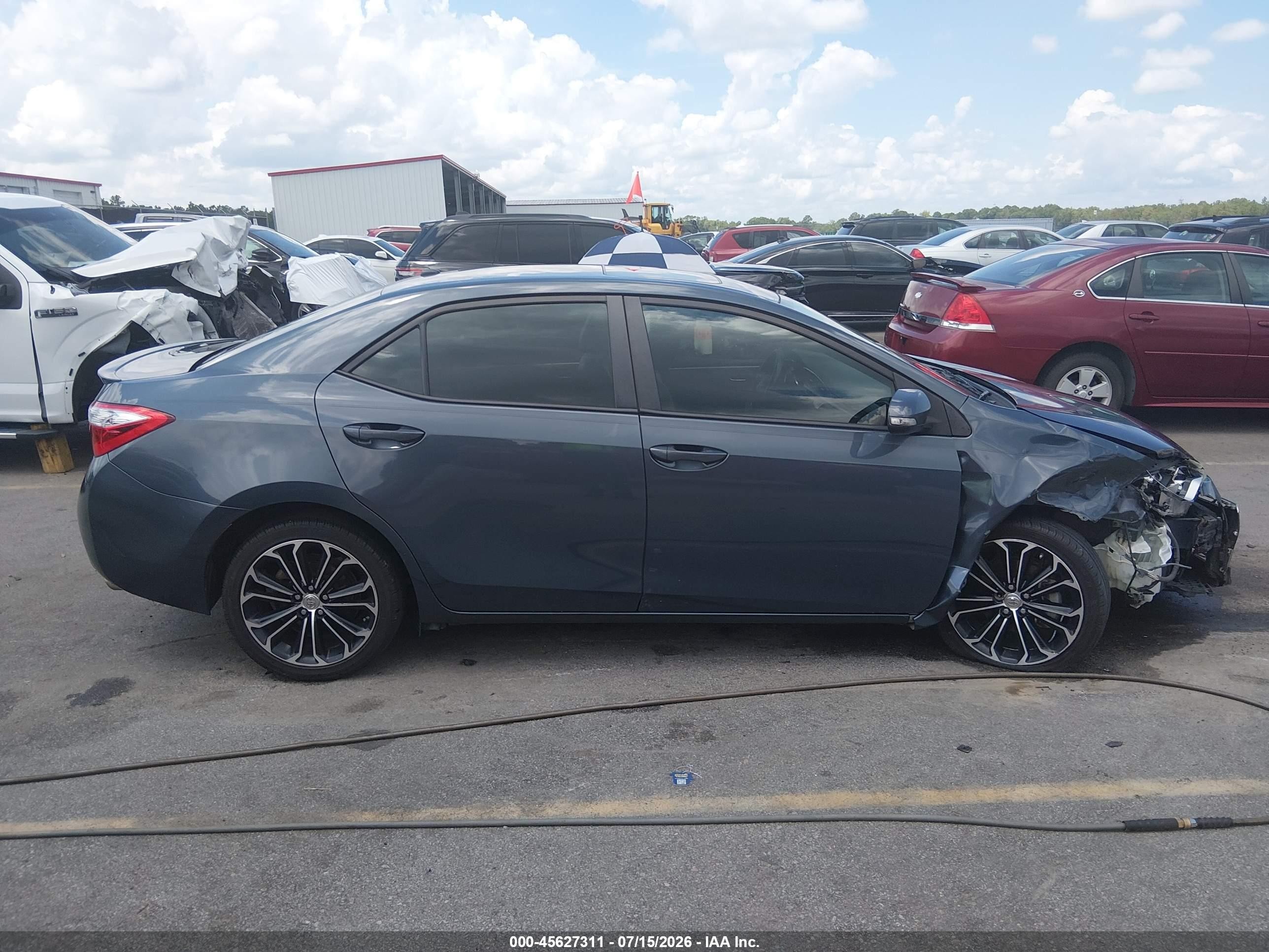 2014 Toyota Corolla S Plus Серый vin: 2T1BURHE0EC053022