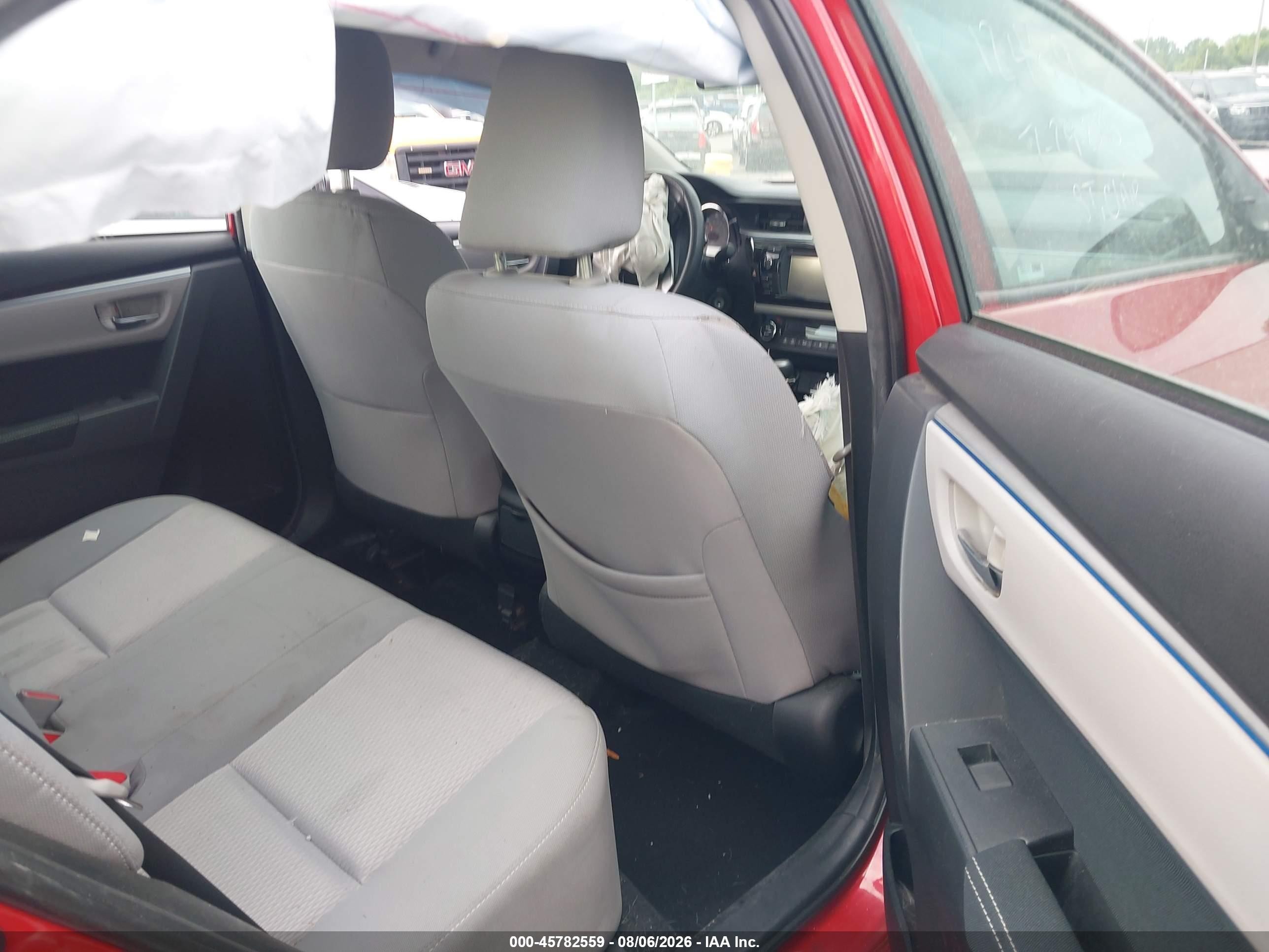 2014 Toyota Corolla Le Red vin: 2T1BURHE0EC060536