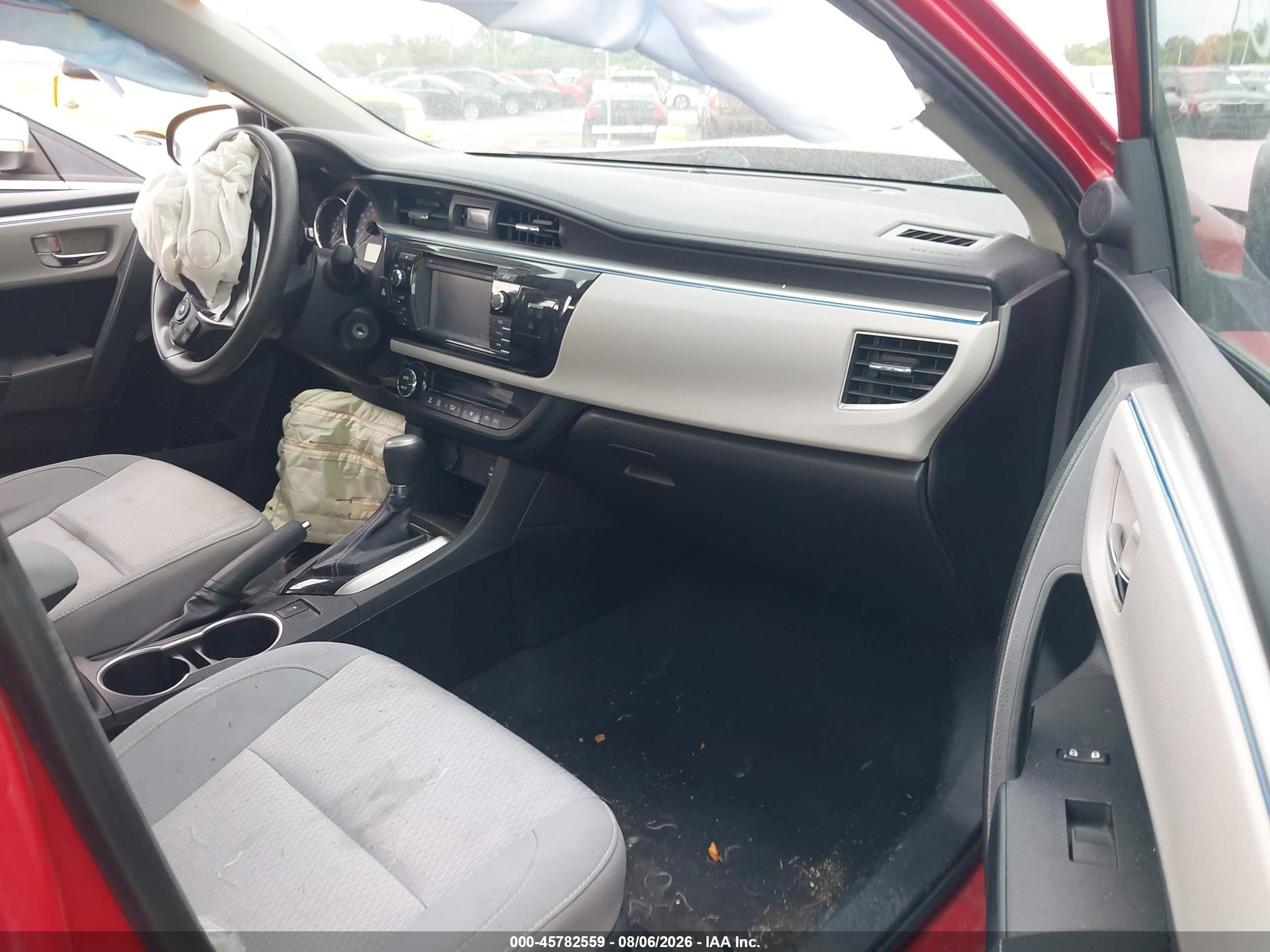2014 Toyota Corolla Le Red vin: 2T1BURHE0EC060536