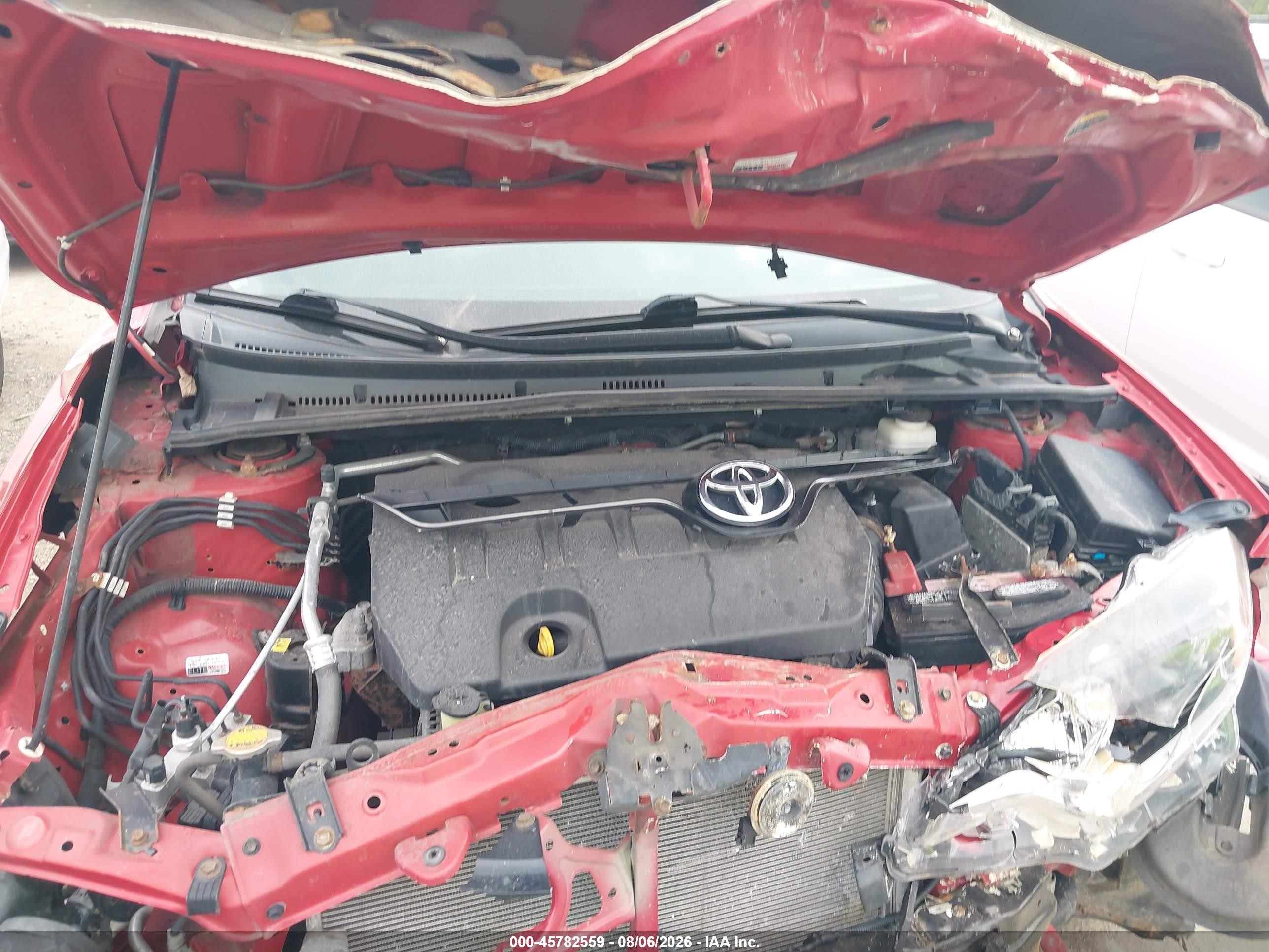 2014 Toyota Corolla Le Red vin: 2T1BURHE0EC060536