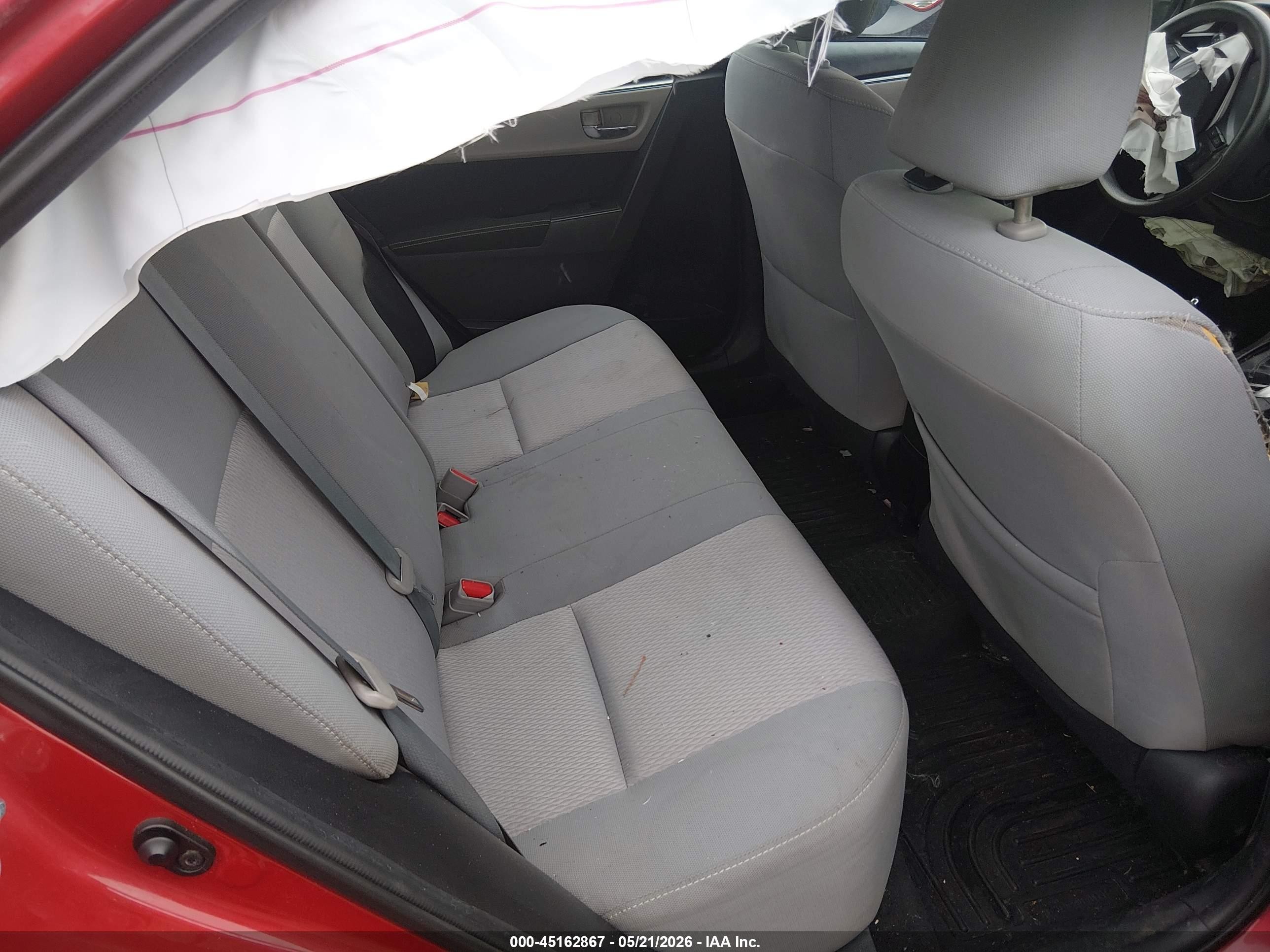 2014 Toyota Corolla Le Red vin: 2T1BURHE0EC075022