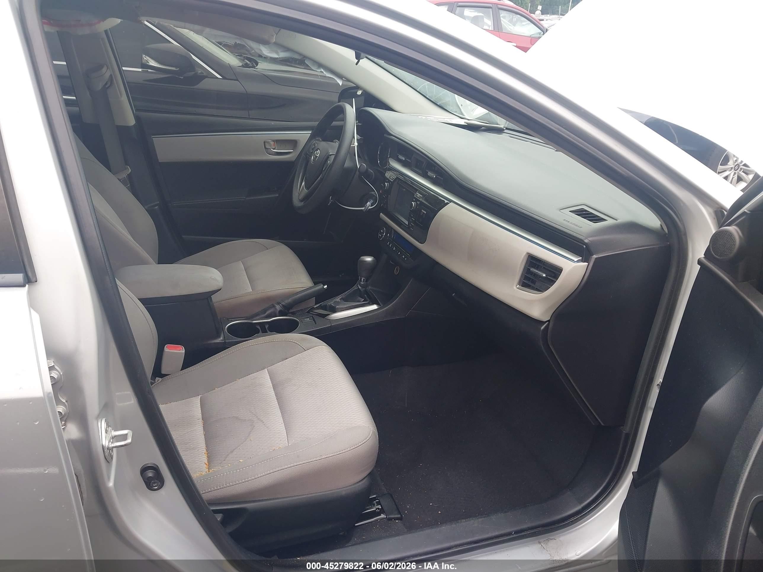 2014 Toyota Corolla Le Серебряный vin: 2T1BURHE0EC084173