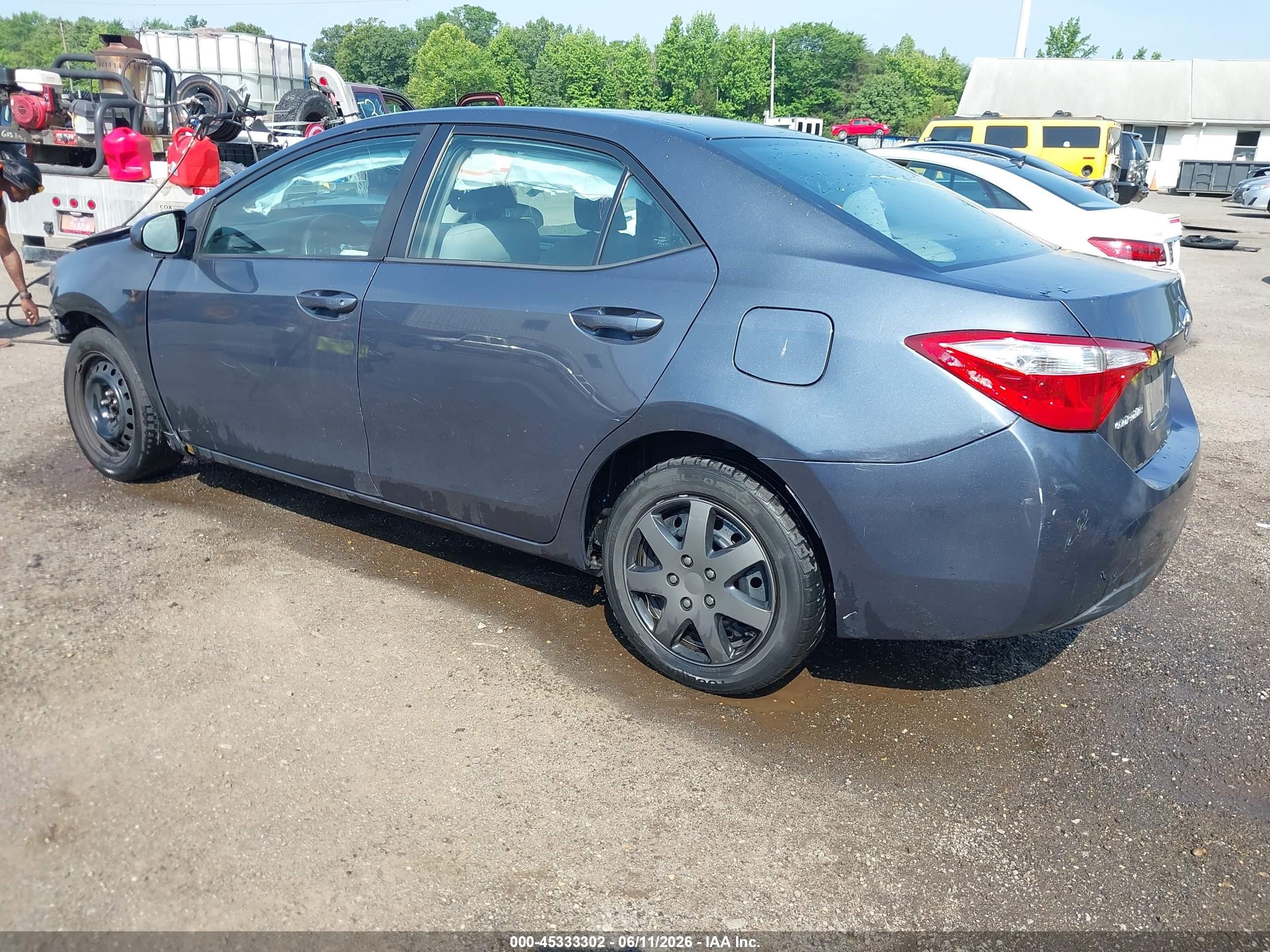 2014 Toyota Corolla Le Blue vin: 2T1BURHE0EC093780
