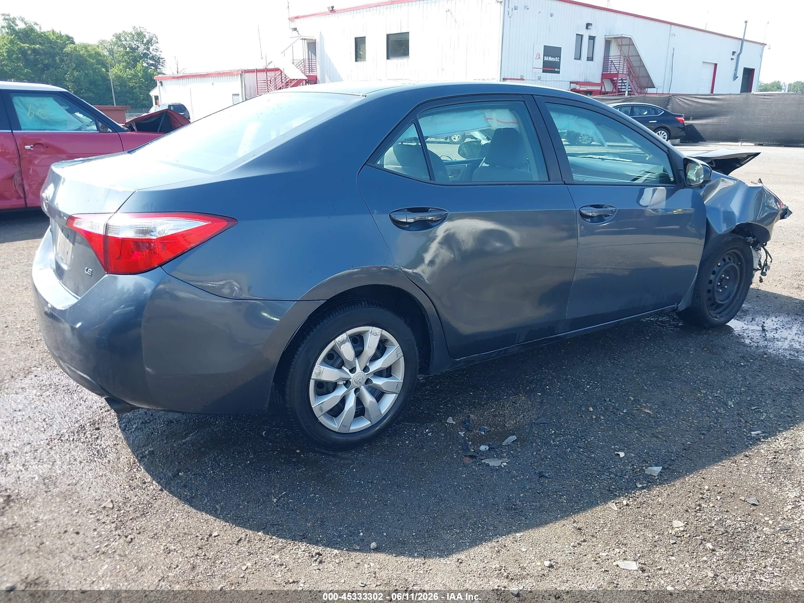 2014 Toyota Corolla Le Blue vin: 2T1BURHE0EC093780