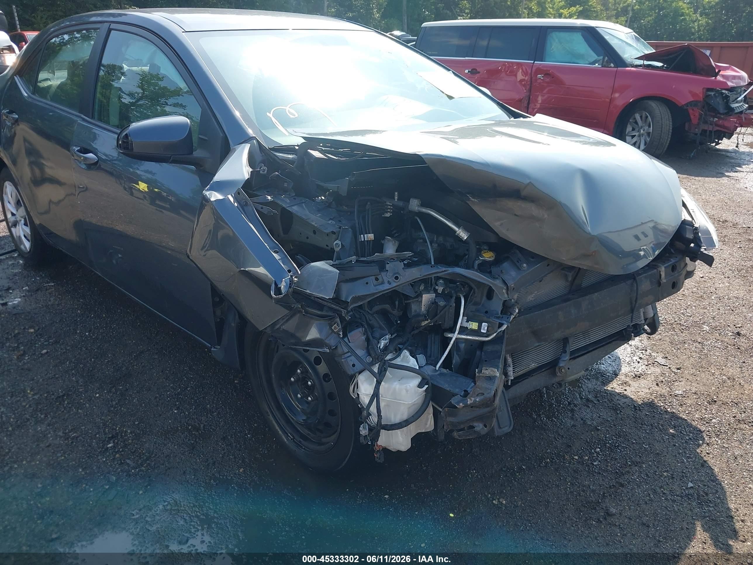 2014 Toyota Corolla Le Blue vin: 2T1BURHE0EC093780