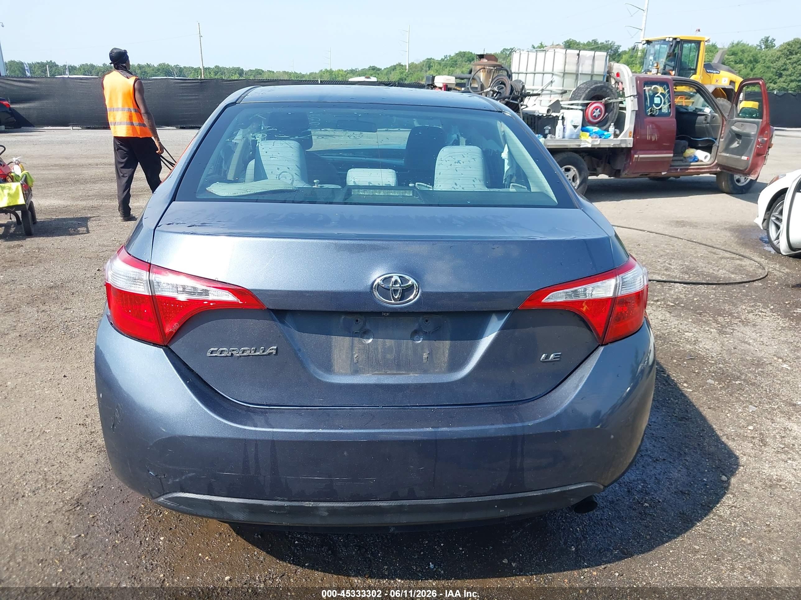2014 Toyota Corolla Le Blue vin: 2T1BURHE0EC093780