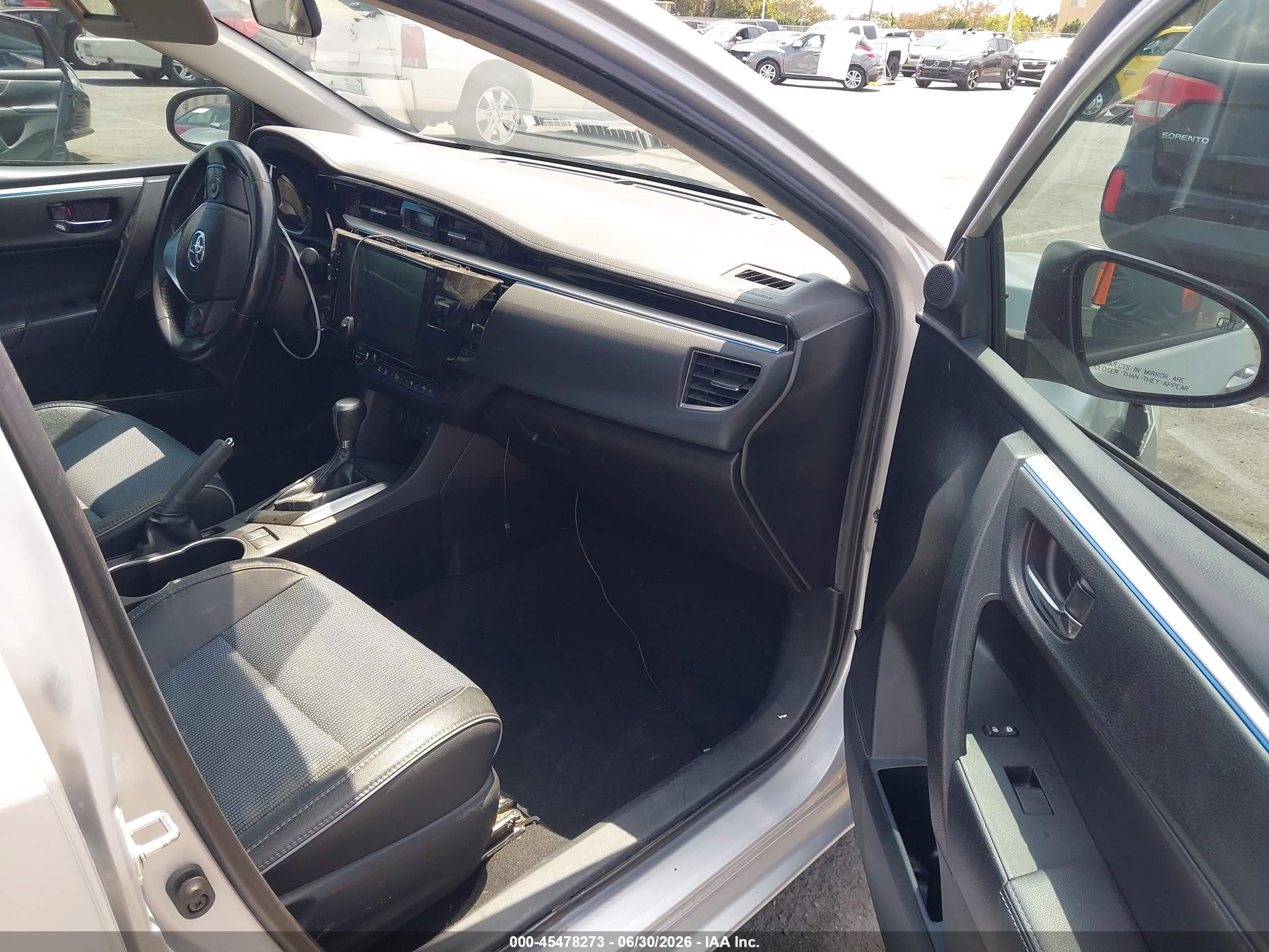 2014 Toyota Corolla S Plus Silver vin: 2T1BURHE0EC096176