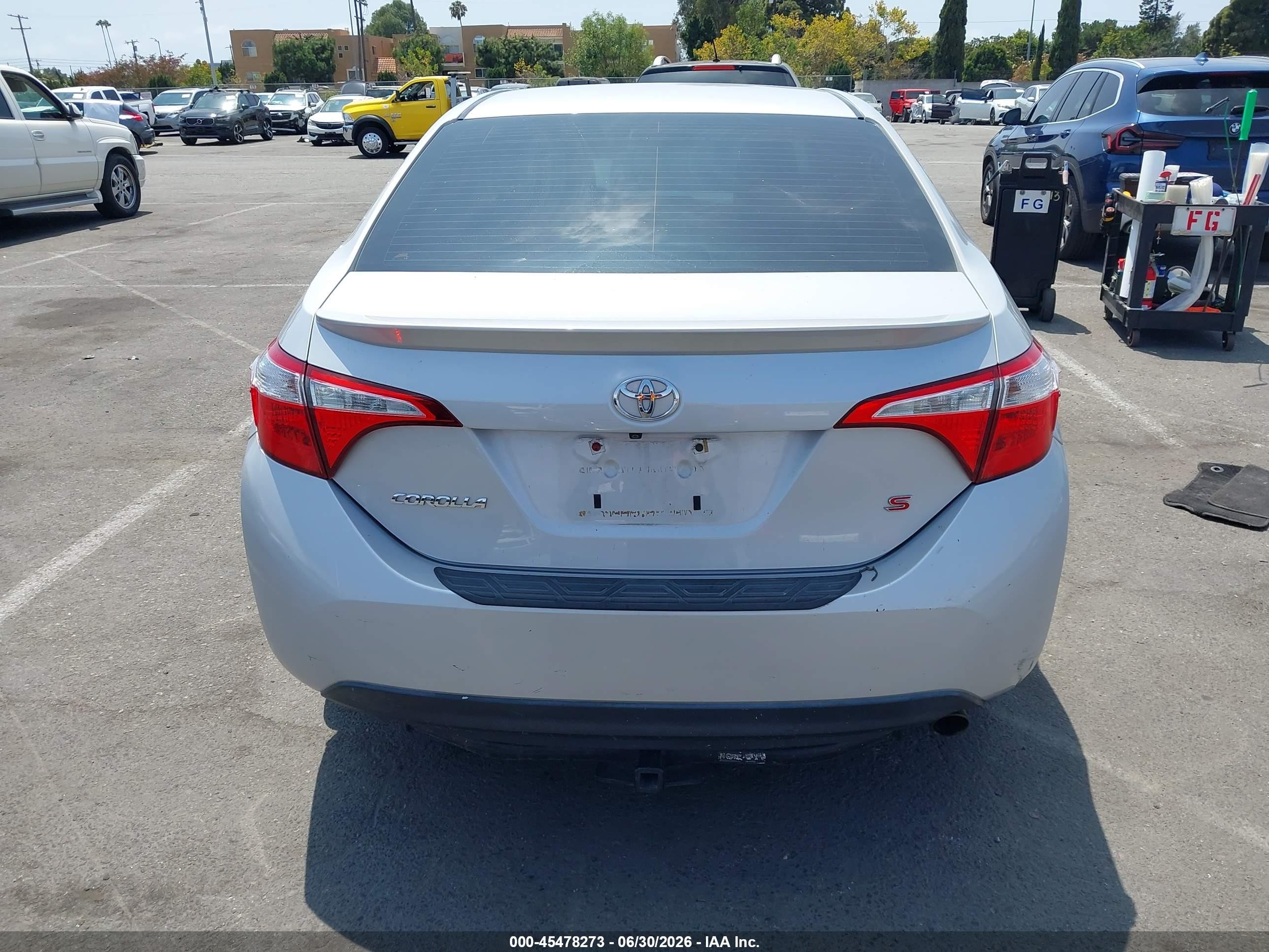 2014 Toyota Corolla S Plus Silver vin: 2T1BURHE0EC096176