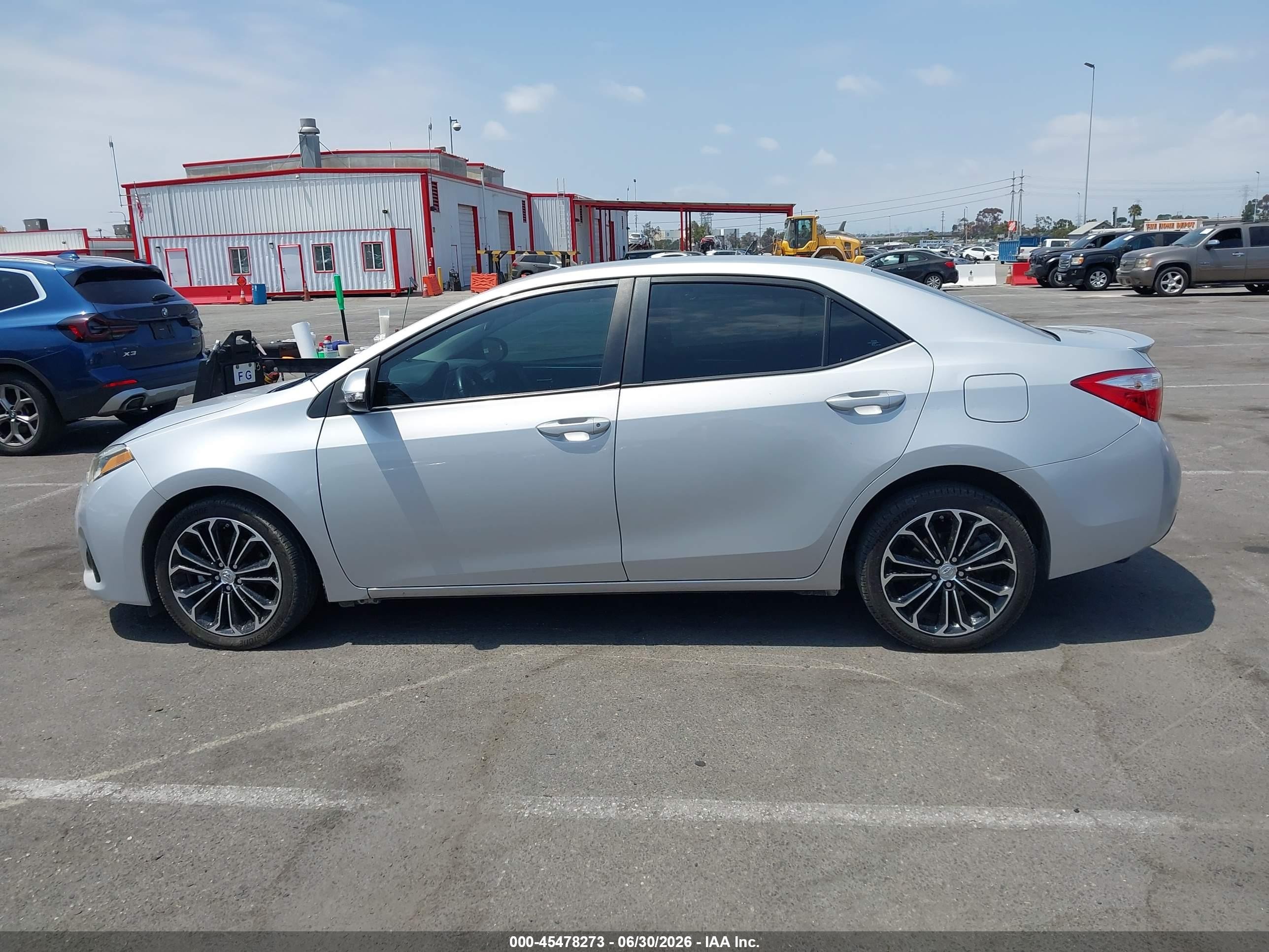 2014 Toyota Corolla S Plus Silver vin: 2T1BURHE0EC096176