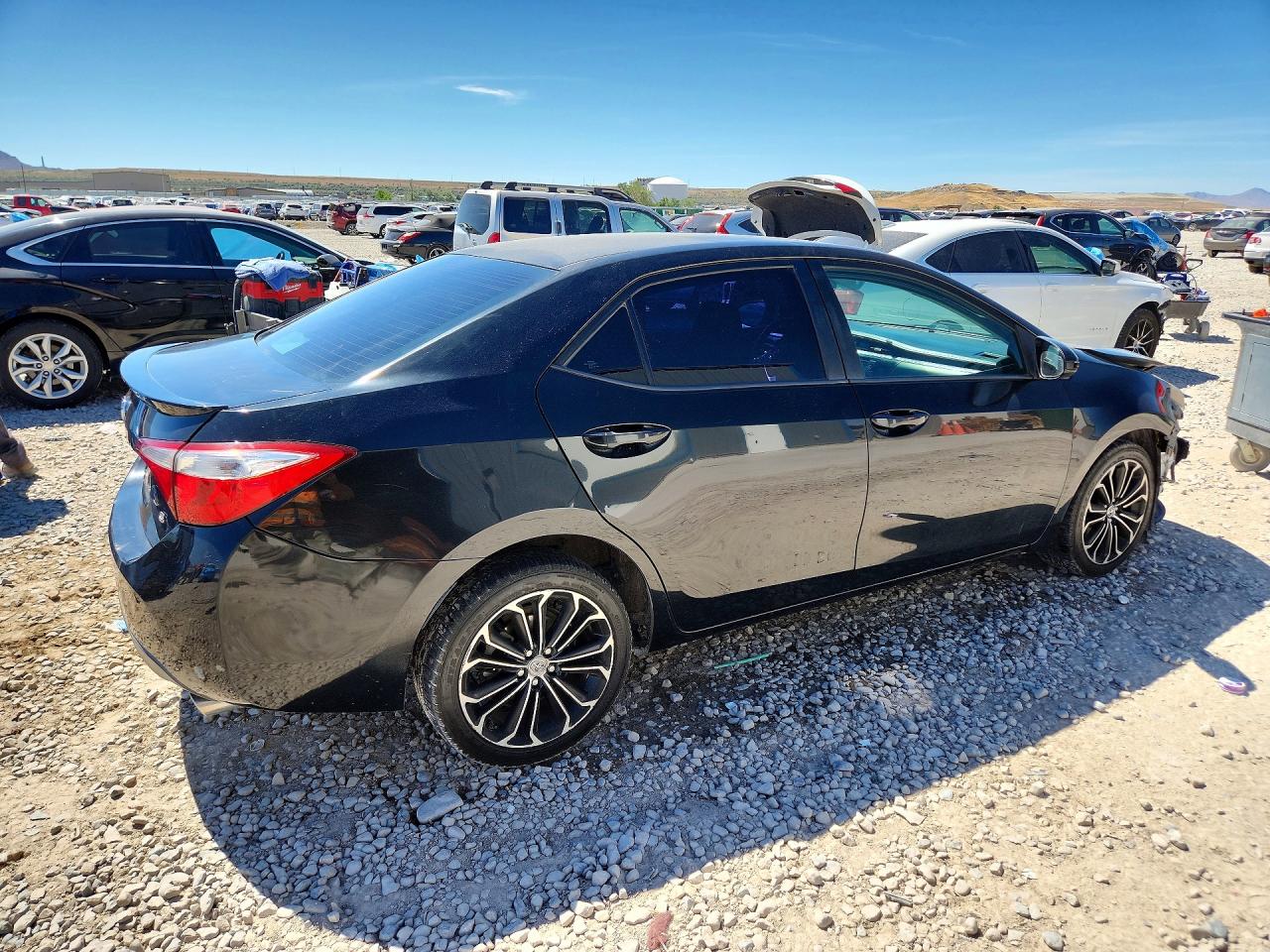 2014 Toyota Corolla S Plus Black vin: 2T1BURHE0EC097358