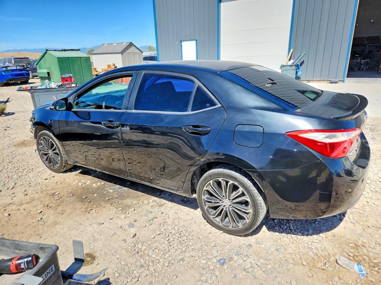 2014 Toyota Corolla S Plus Black vin: 2T1BURHE0EC097358