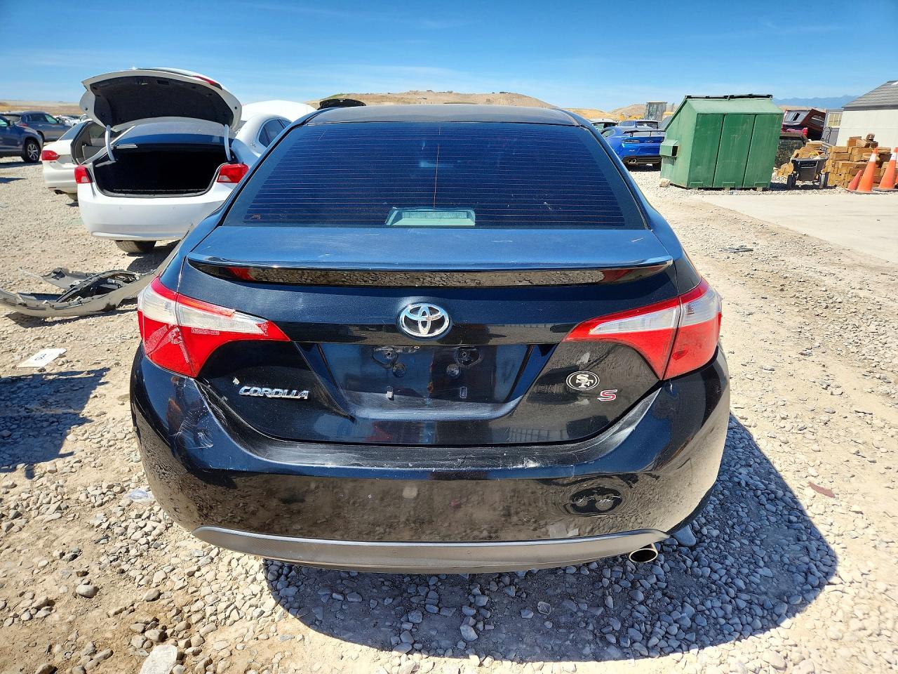 2014 Toyota Corolla S Plus Black vin: 2T1BURHE0EC097358