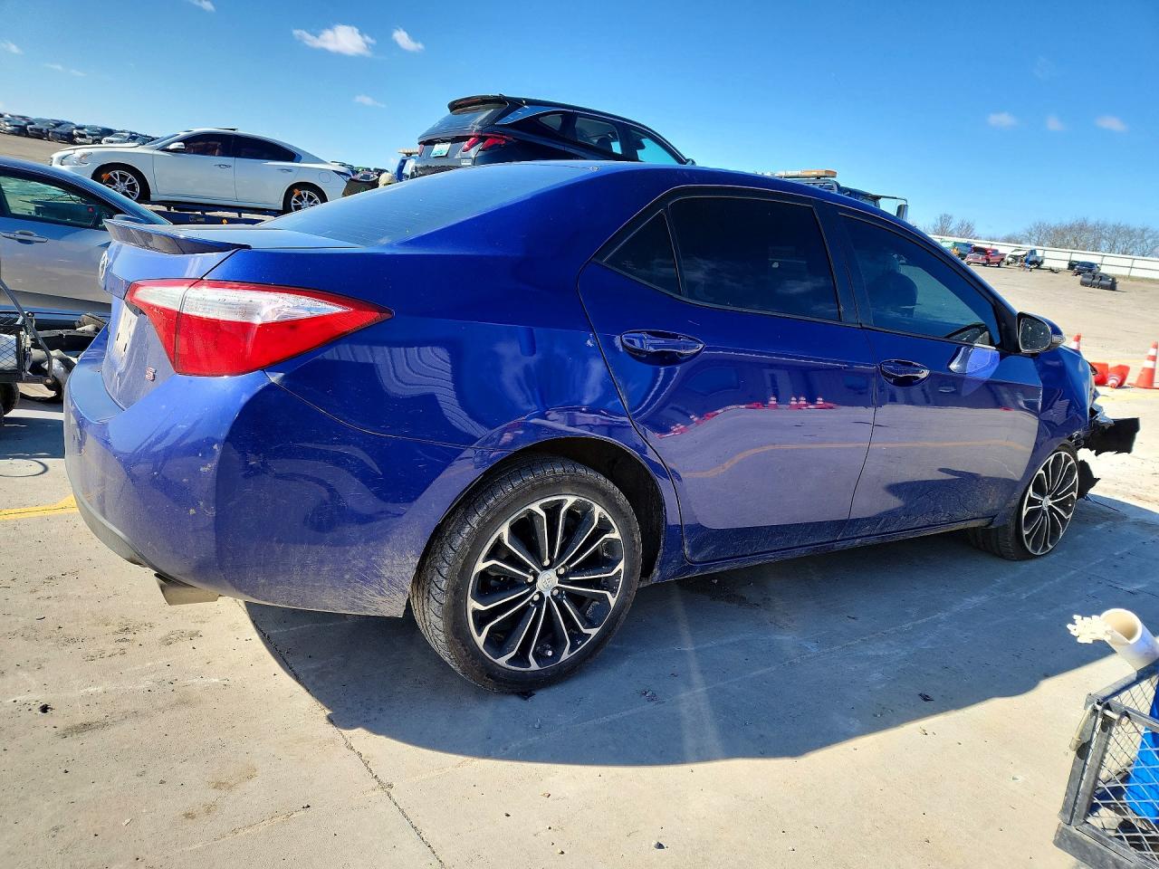 2014 Toyota Corolla S Plus Синий vin: 2T1BURHE0EC101814