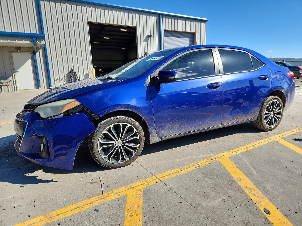 2014 Toyota Corolla S Plus Синий vin: 2T1BURHE0EC101814