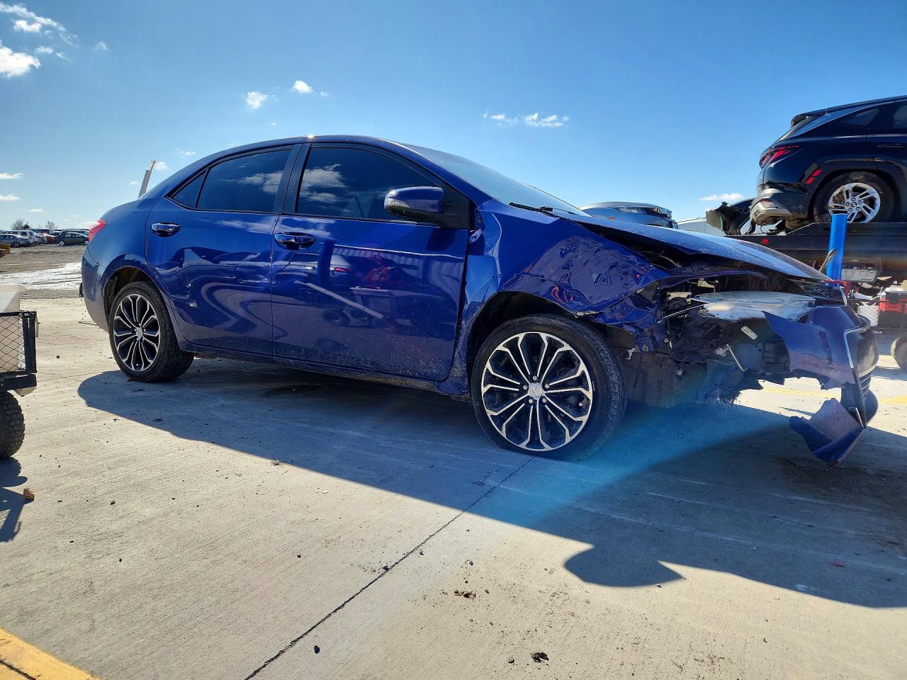 2014 Toyota Corolla S Plus Синий vin: 2T1BURHE0EC101814