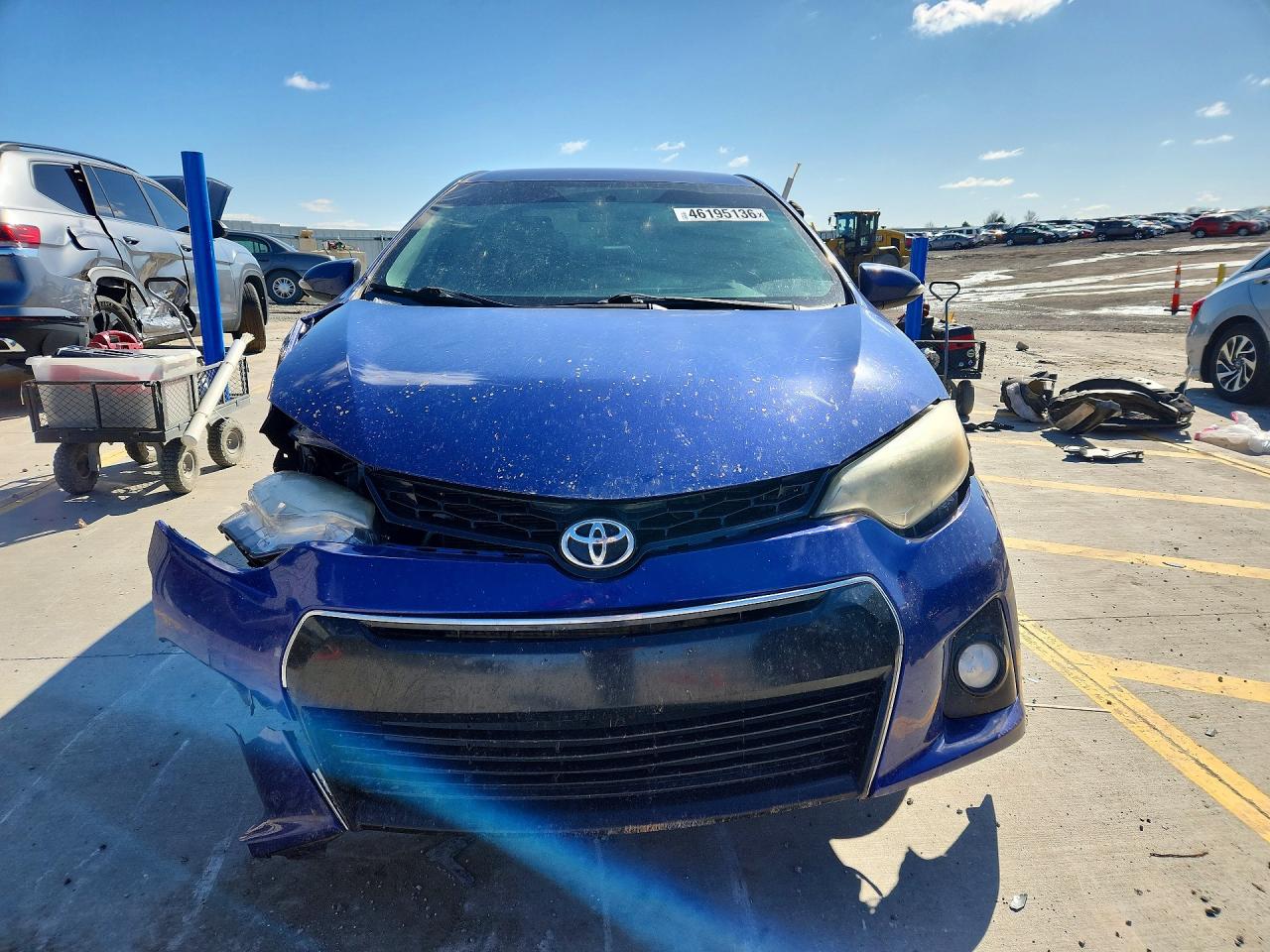 2014 Toyota Corolla S Plus Синий vin: 2T1BURHE0EC101814