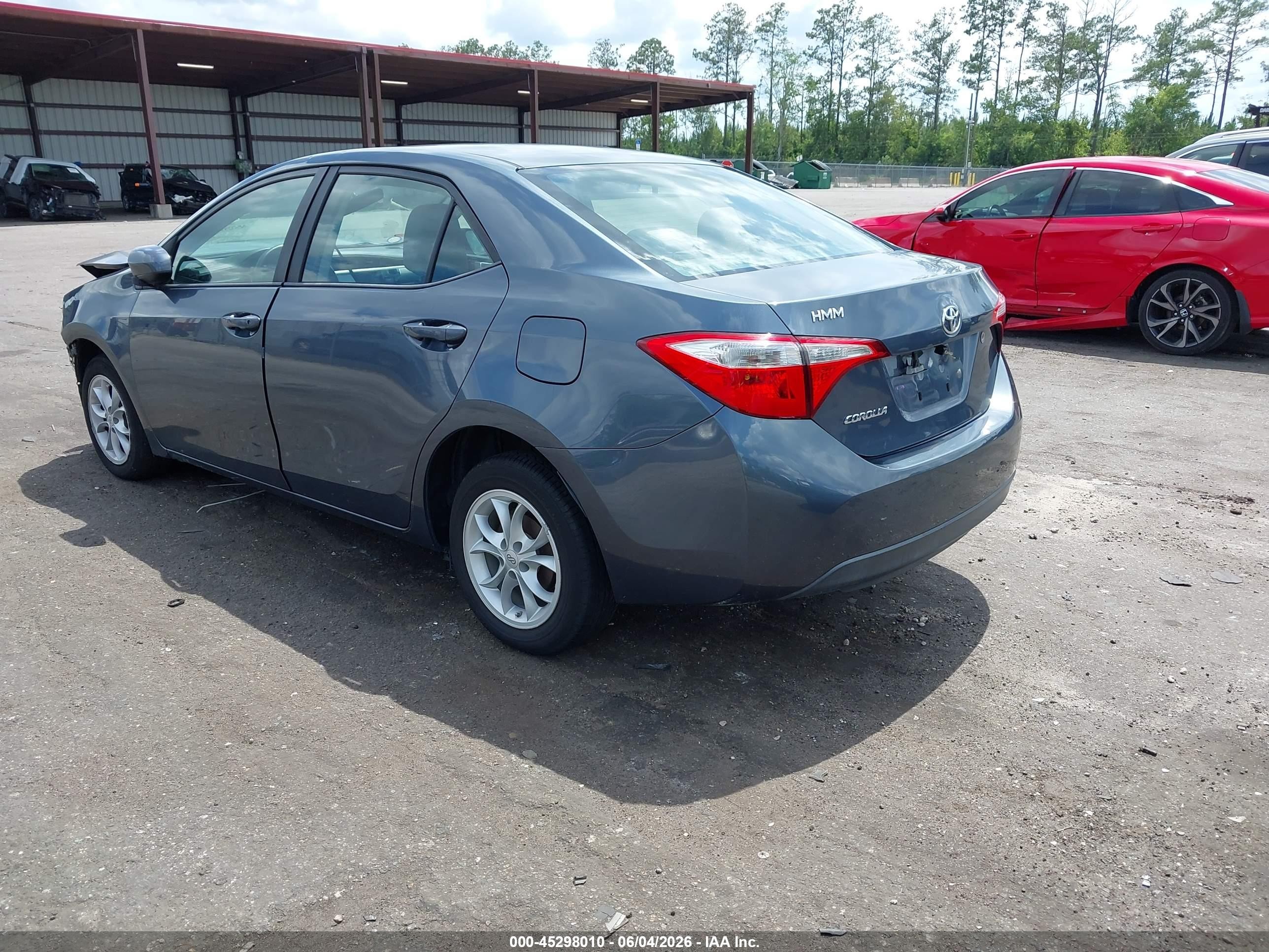 2014 Toyota Corolla L Blue vin: 2T1BURHE0EC103224
