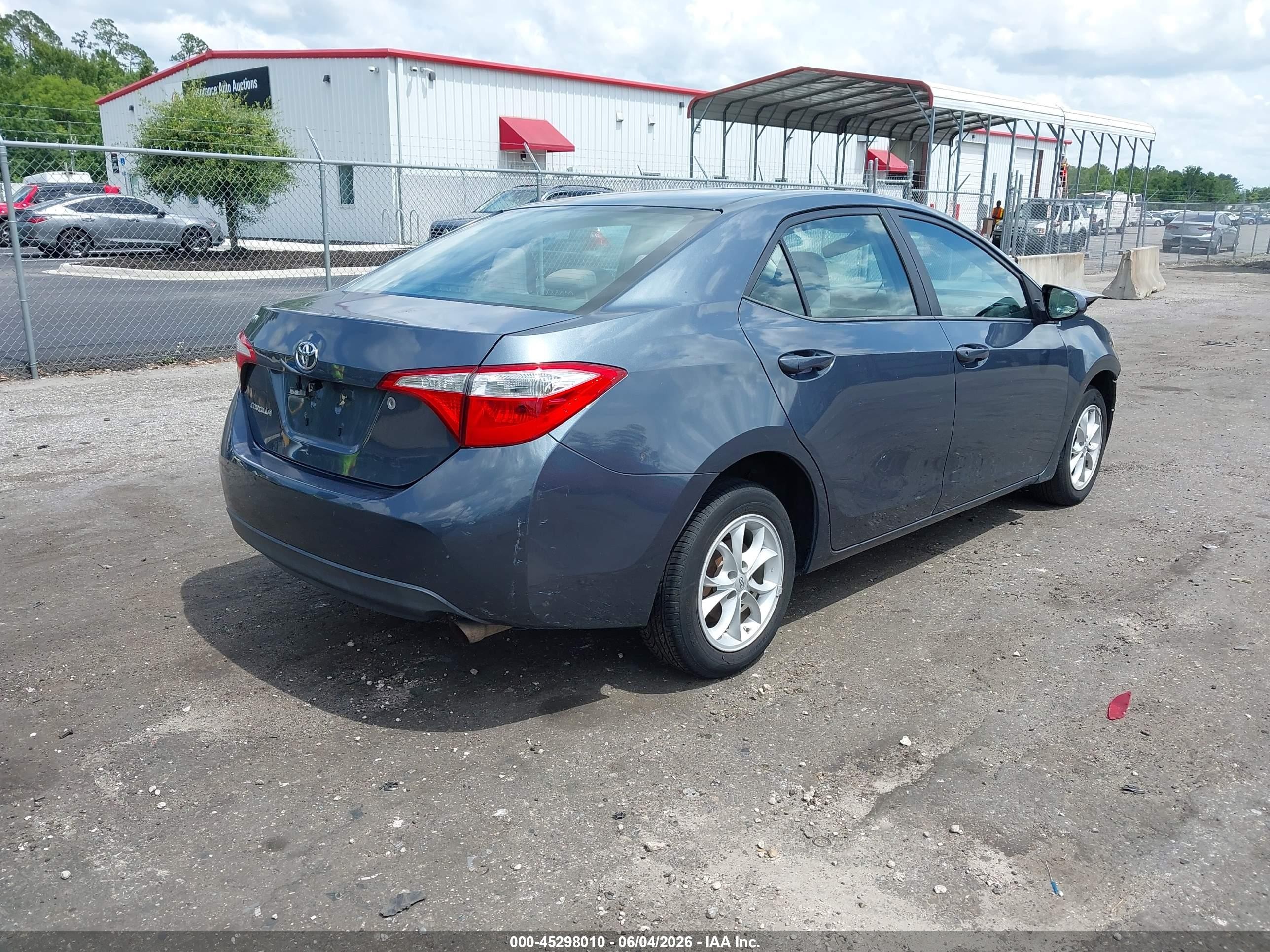 2014 Toyota Corolla L Blue vin: 2T1BURHE0EC103224