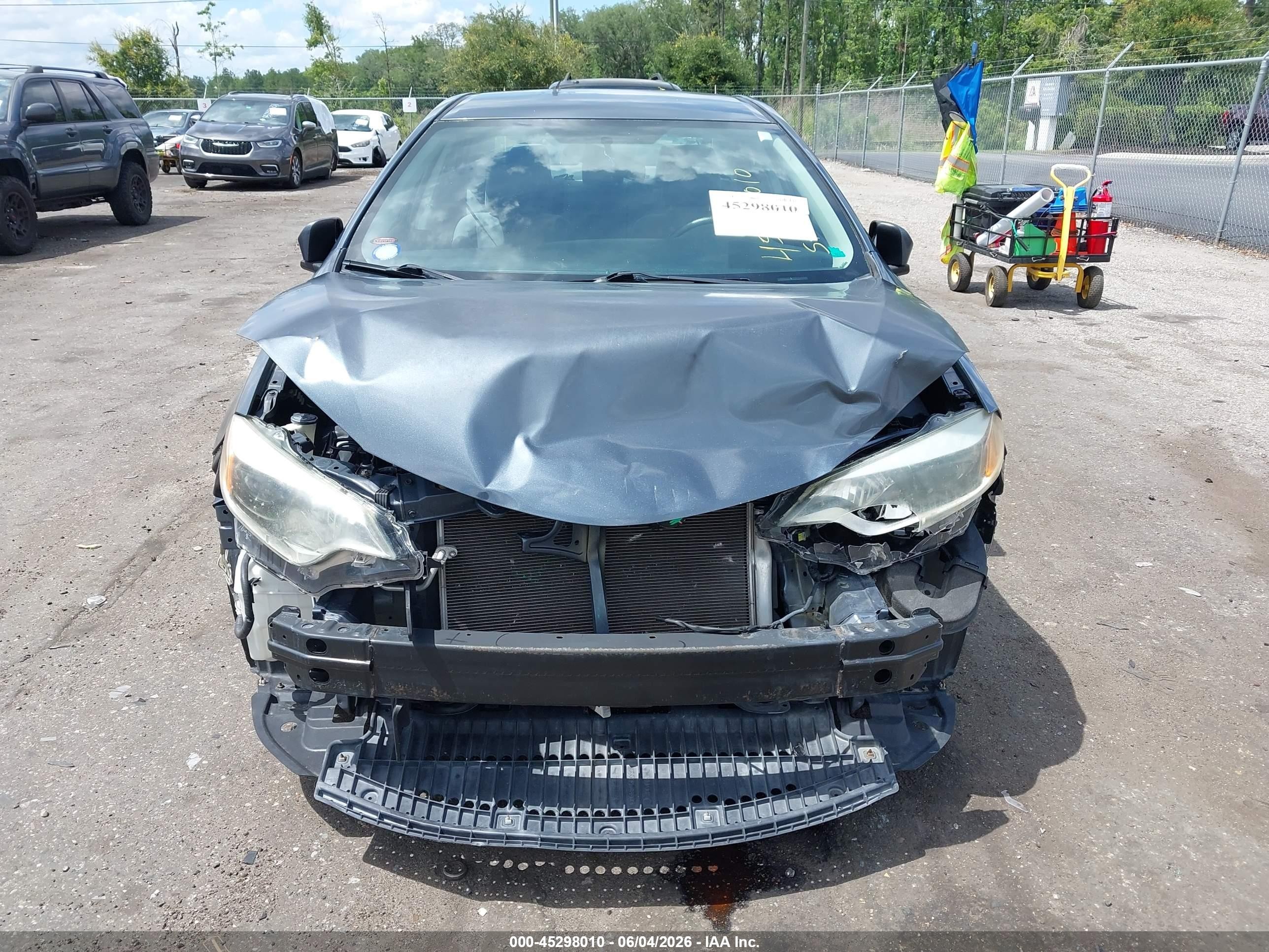 2014 Toyota Corolla L Blue vin: 2T1BURHE0EC103224