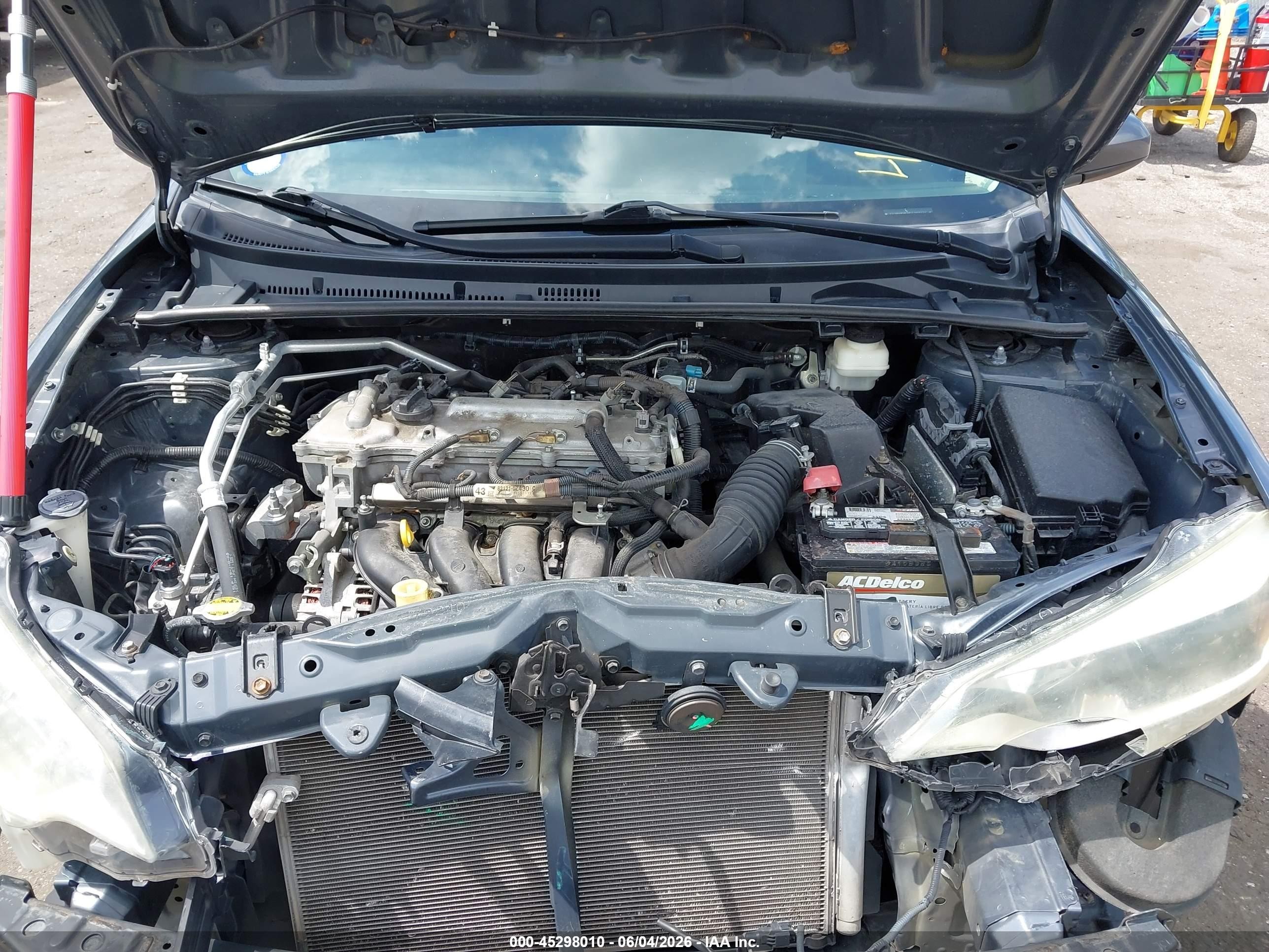 2014 Toyota Corolla L Blue vin: 2T1BURHE0EC103224