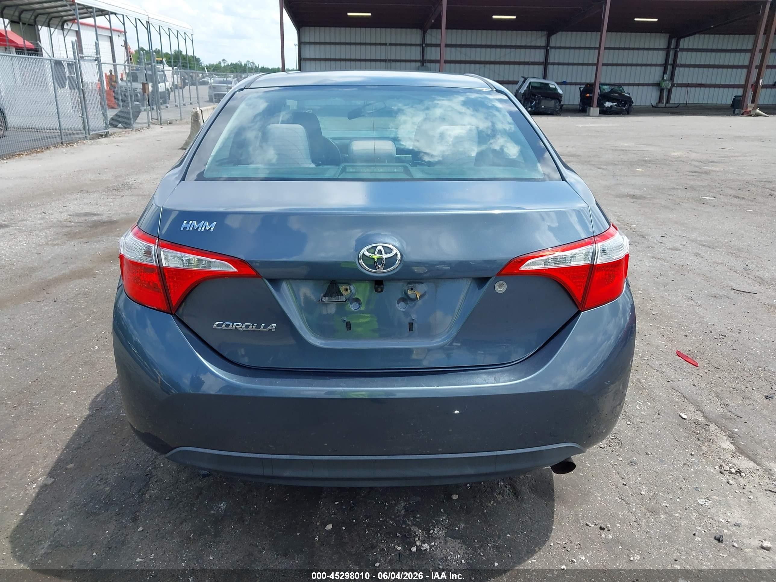 2014 Toyota Corolla L Blue vin: 2T1BURHE0EC103224