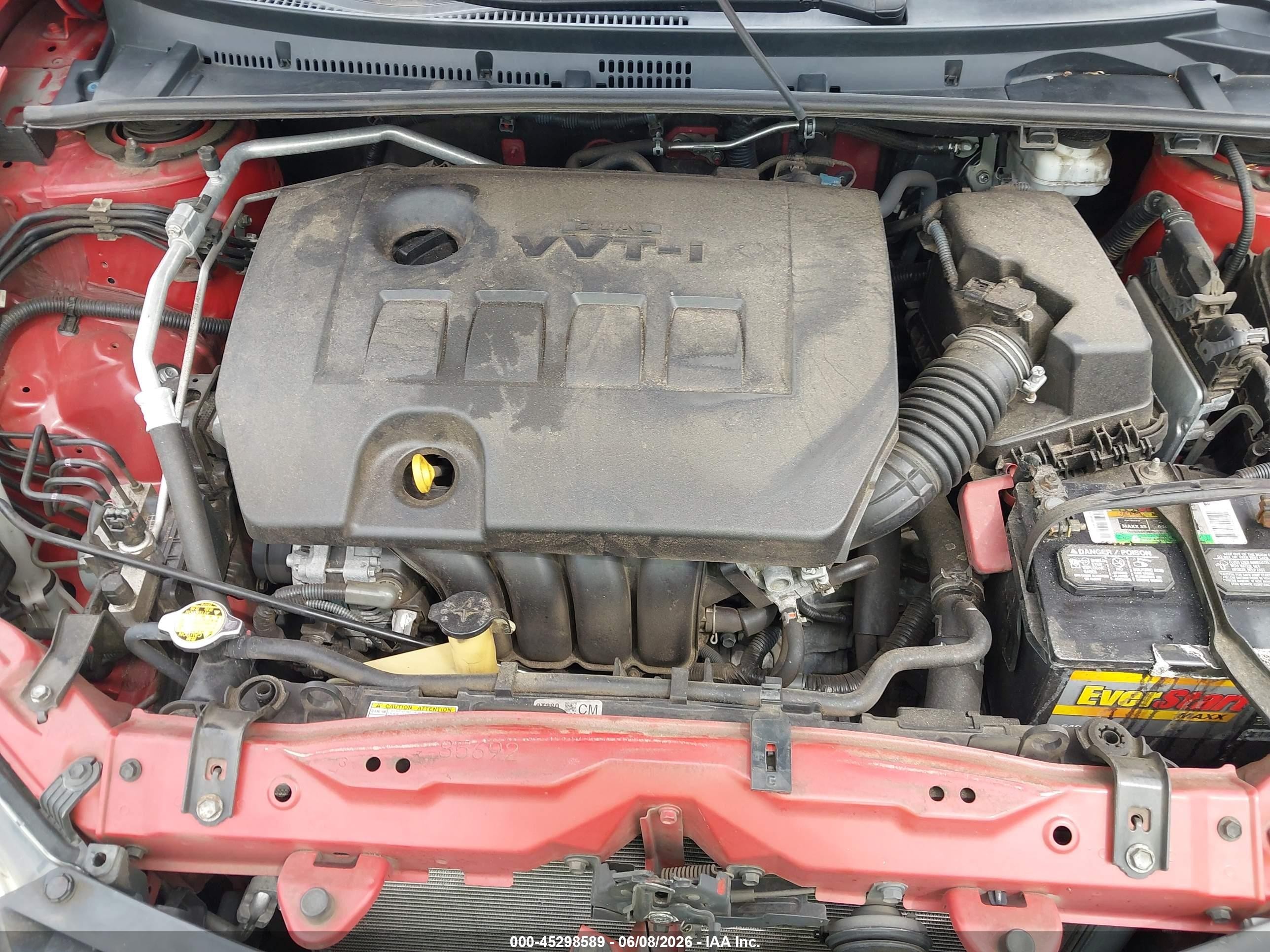 2014 Toyota Corolla Le Red vin: 2T1BURHE0EC109508