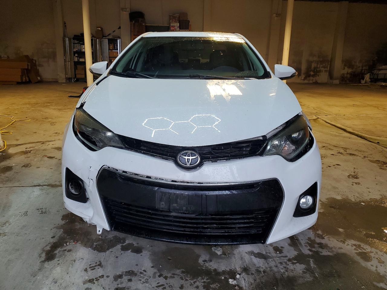 2014 Toyota Corolla S Plus White vin: 2T1BURHE0EC124297