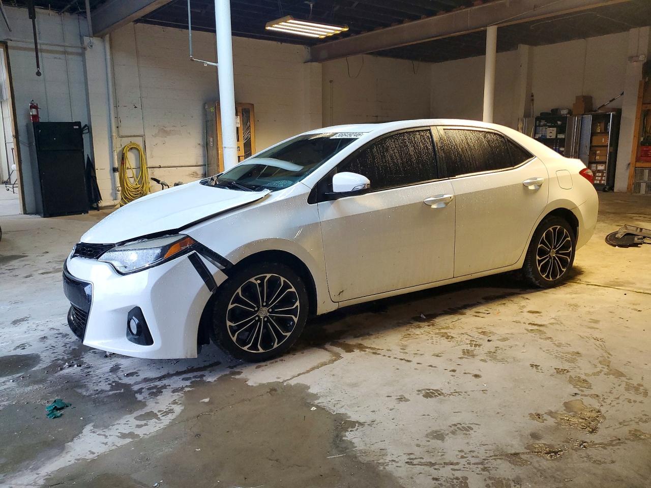 2014 Toyota Corolla S Plus White vin: 2T1BURHE0EC124297