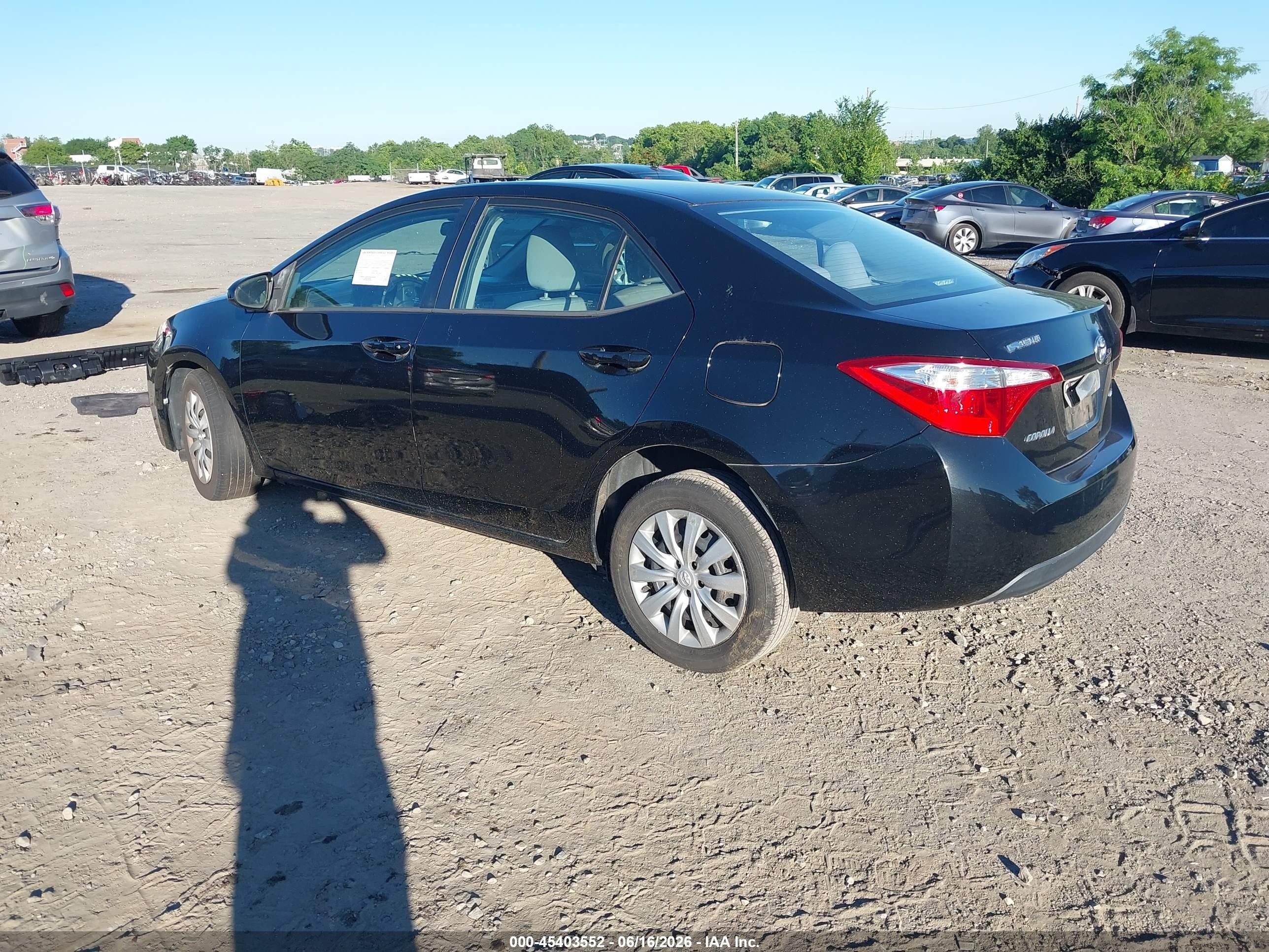 2014 Toyota Corolla Le Black vin: 2T1BURHE0EC131962