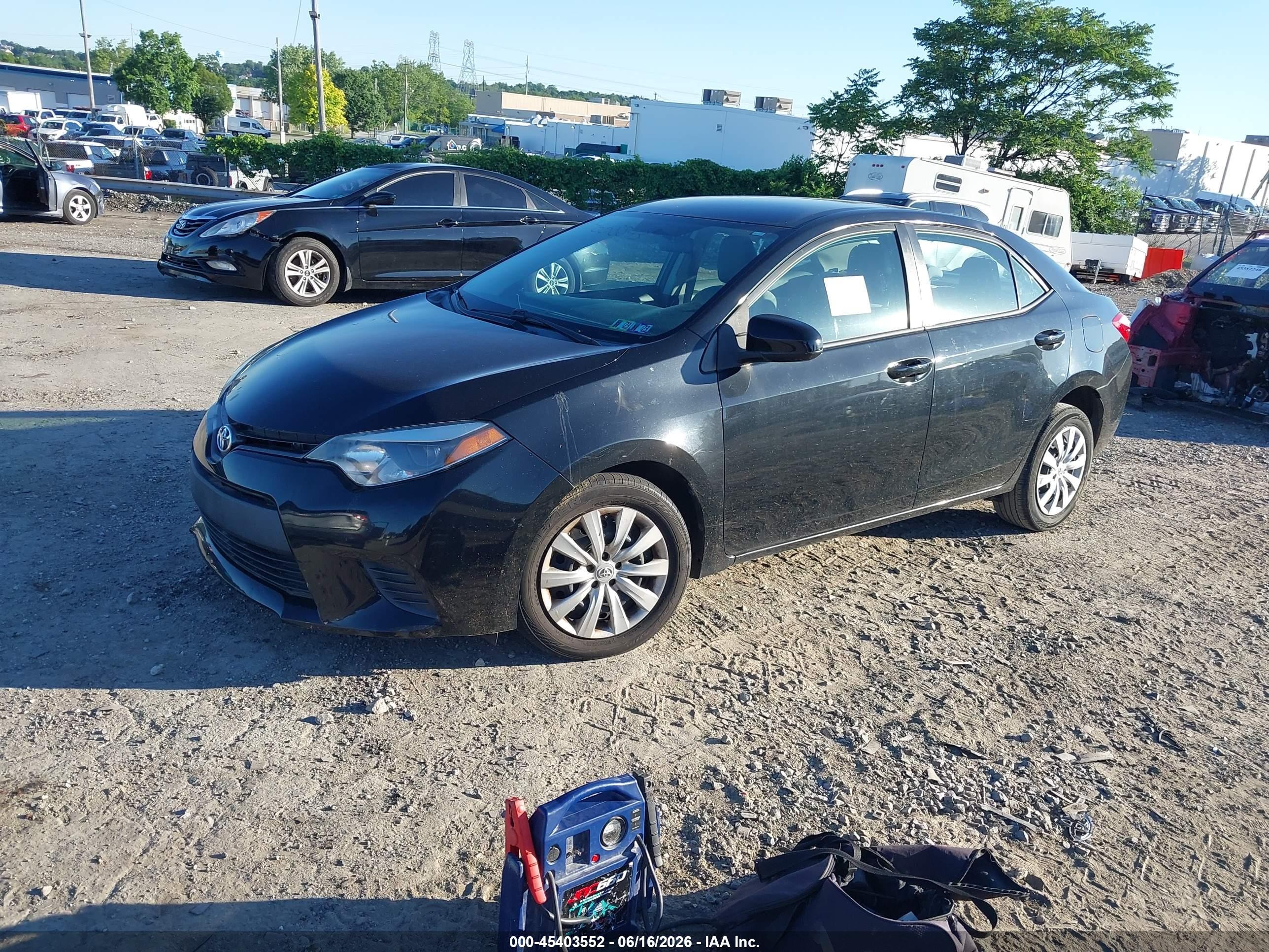 2014 Toyota Corolla Le Black vin: 2T1BURHE0EC131962