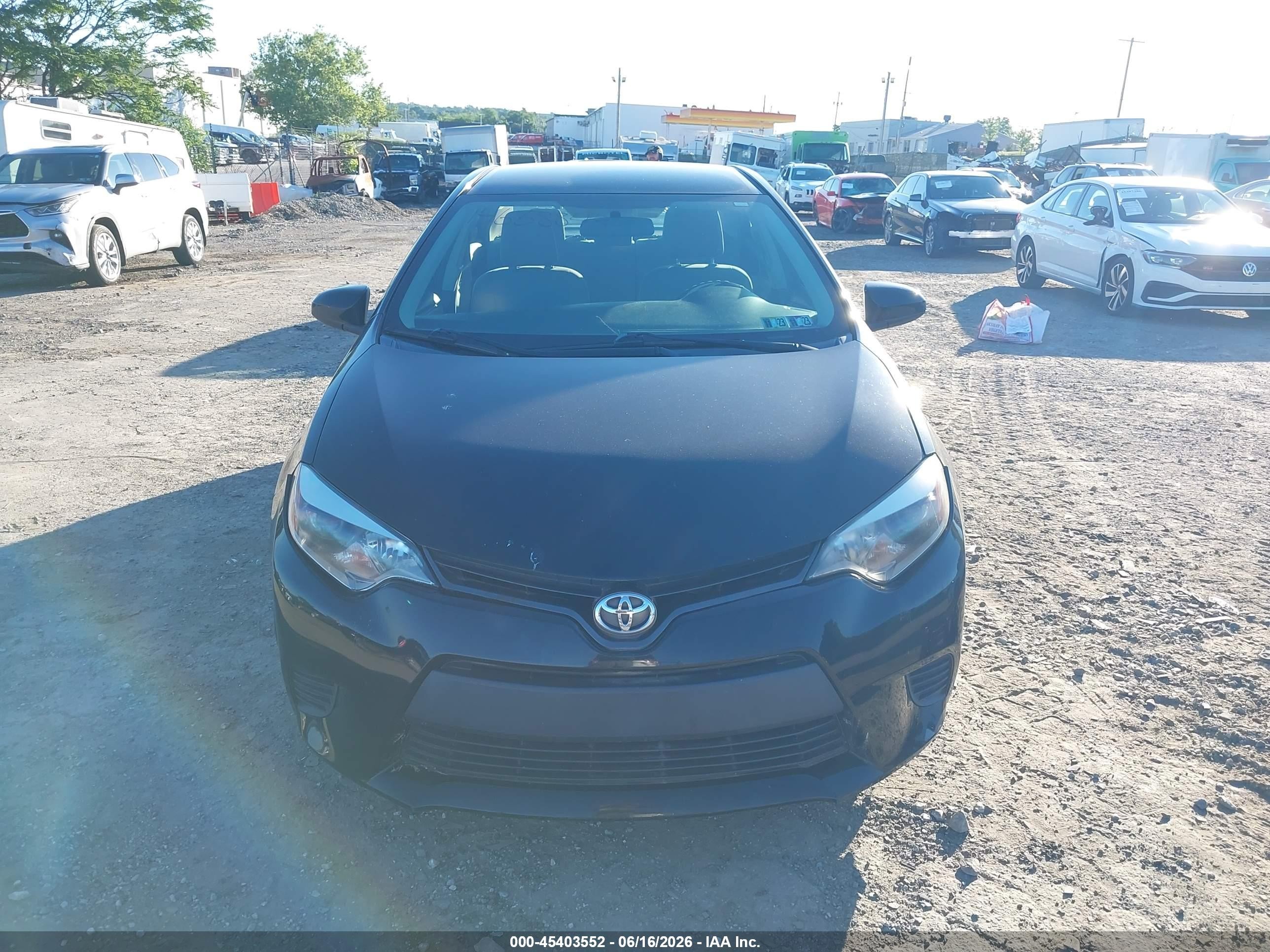 2014 Toyota Corolla Le Black vin: 2T1BURHE0EC131962