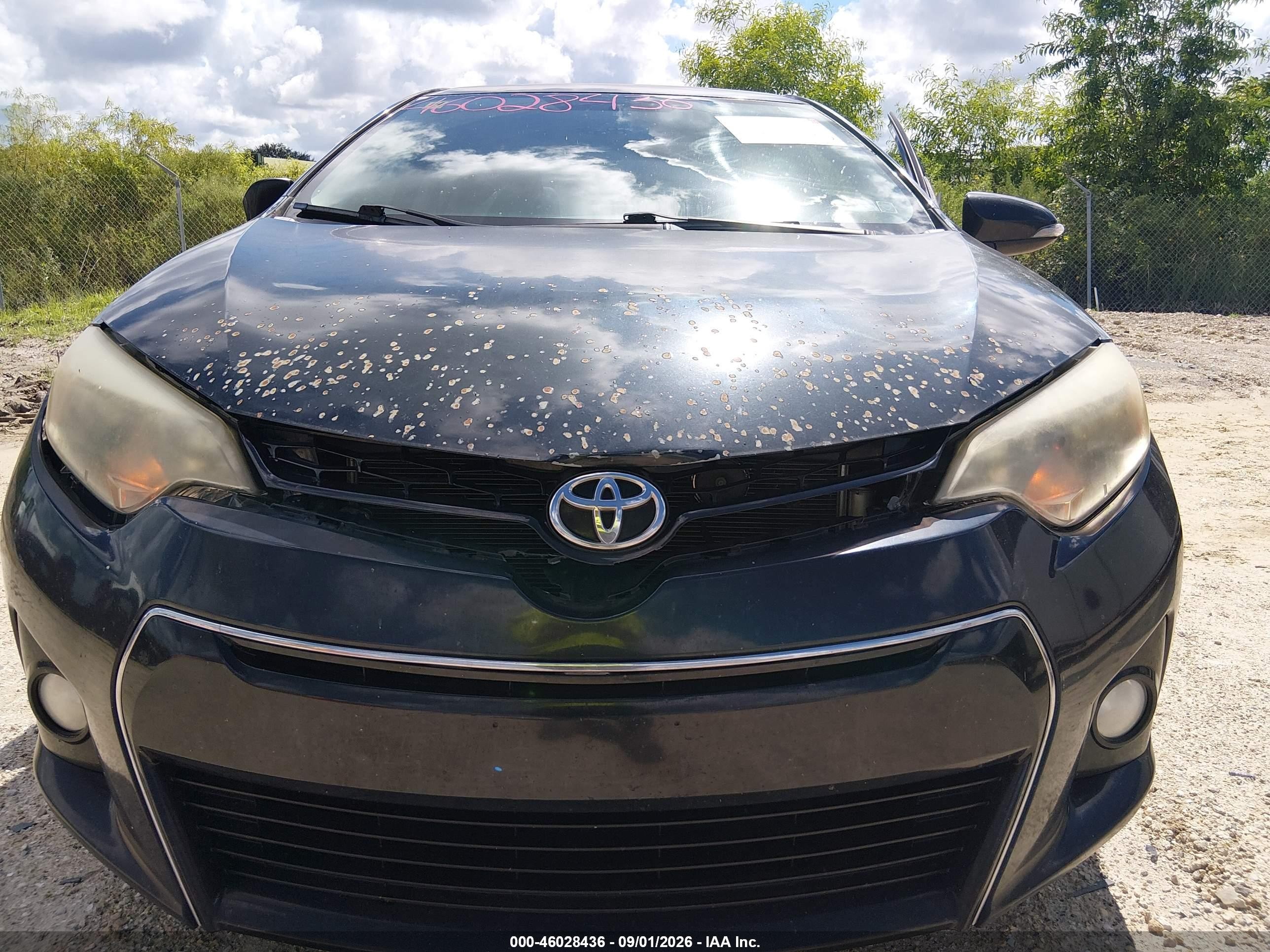 2014 Toyota Corolla S Plus Black vin: 2T1BURHE0EC136868