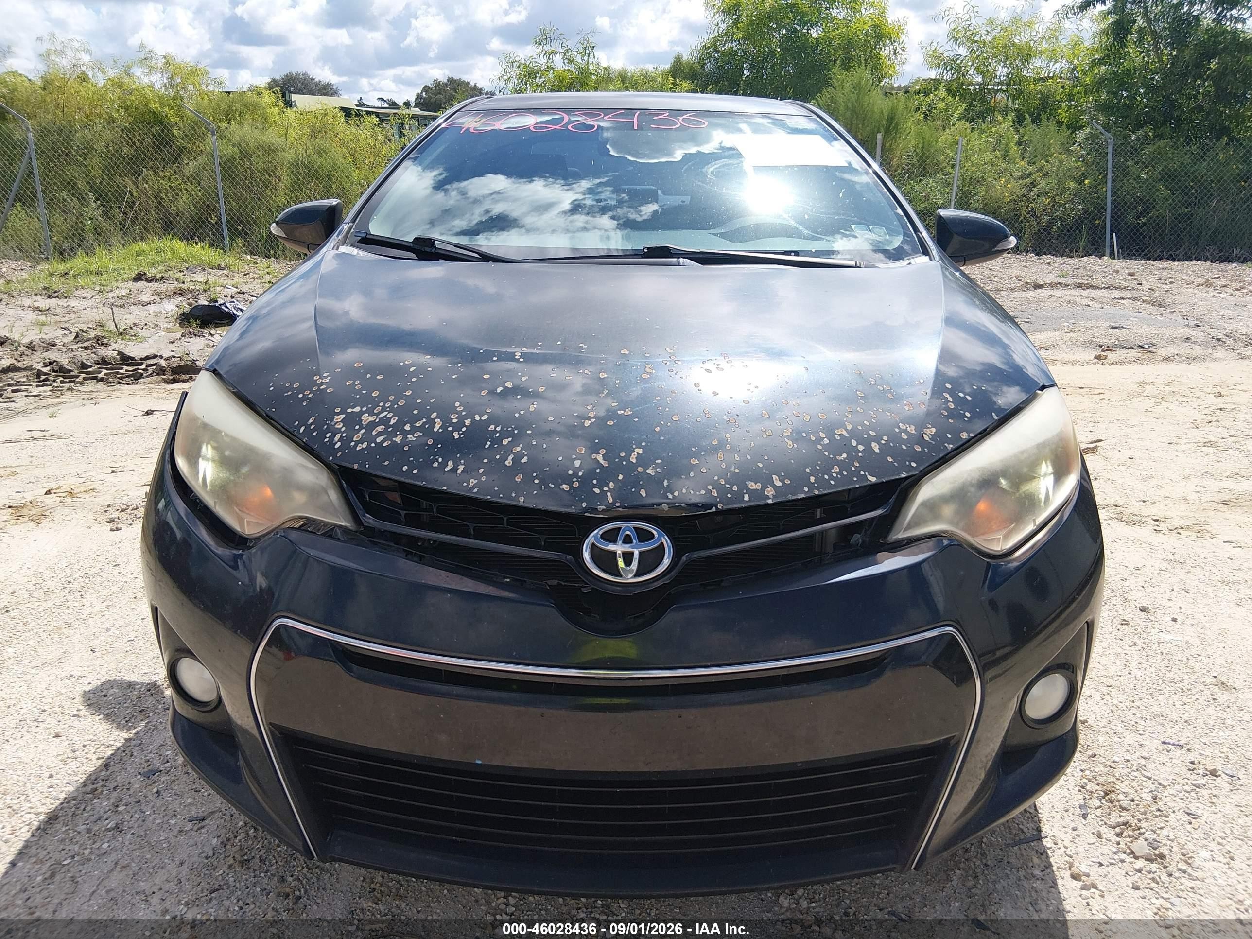 2014 Toyota Corolla S Plus Black vin: 2T1BURHE0EC136868