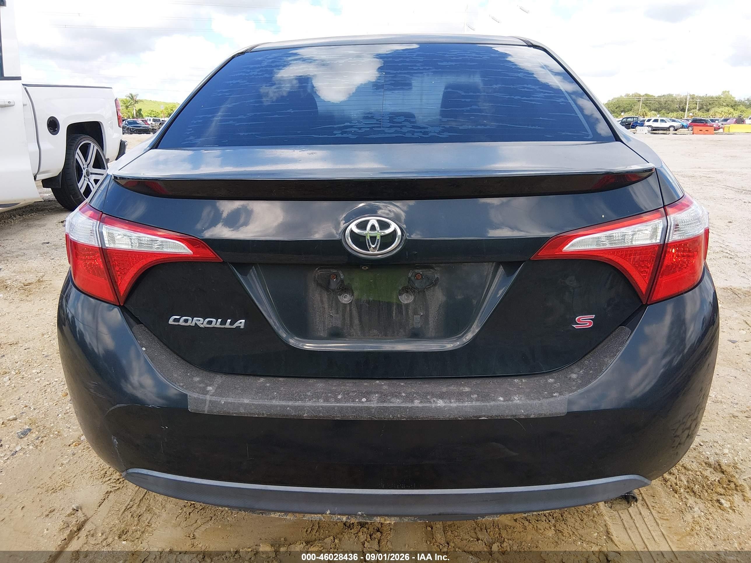2014 Toyota Corolla S Plus Black vin: 2T1BURHE0EC136868