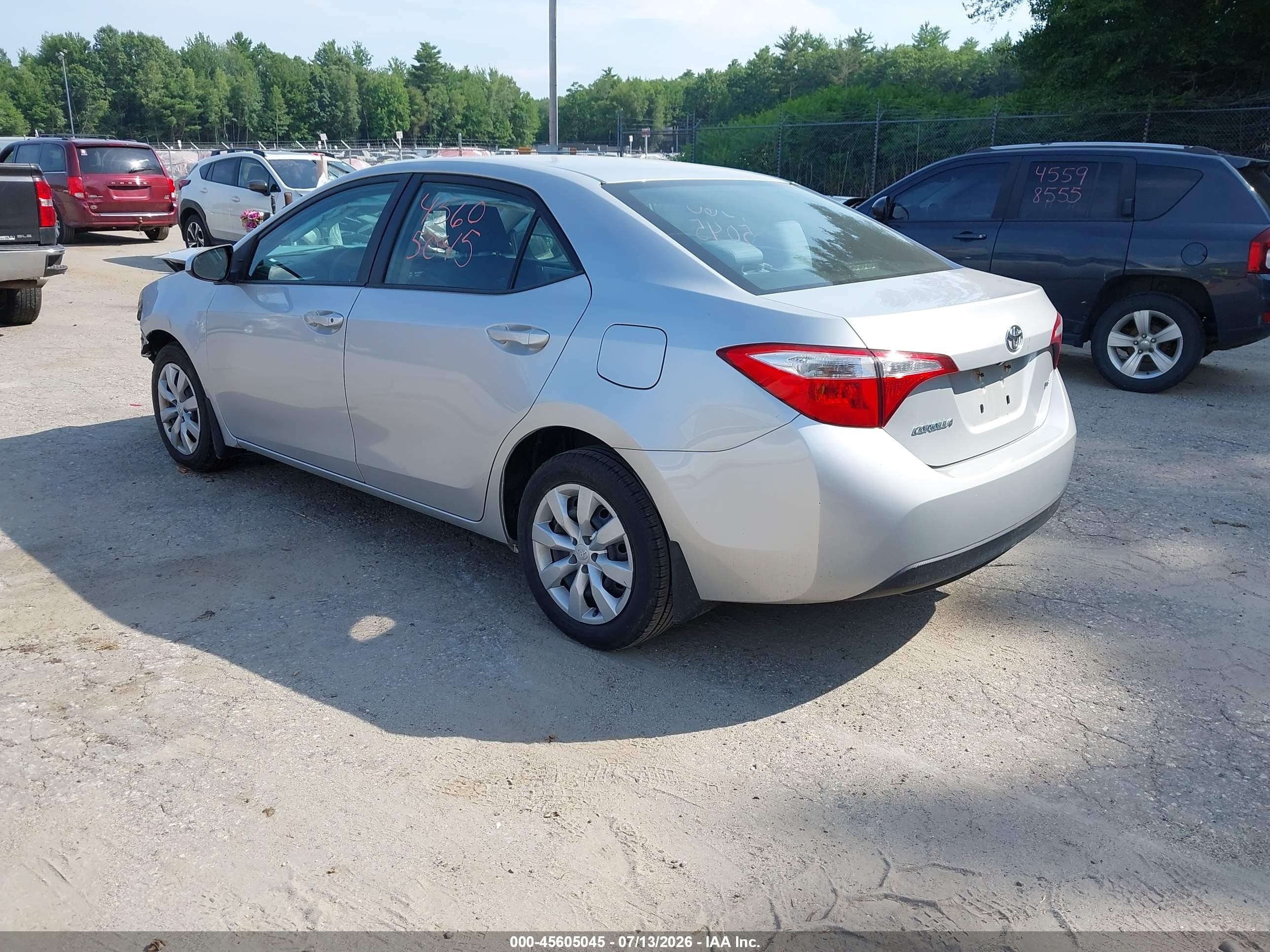 2014 Toyota Corolla Le Silver vin: 2T1BURHE0EC141620