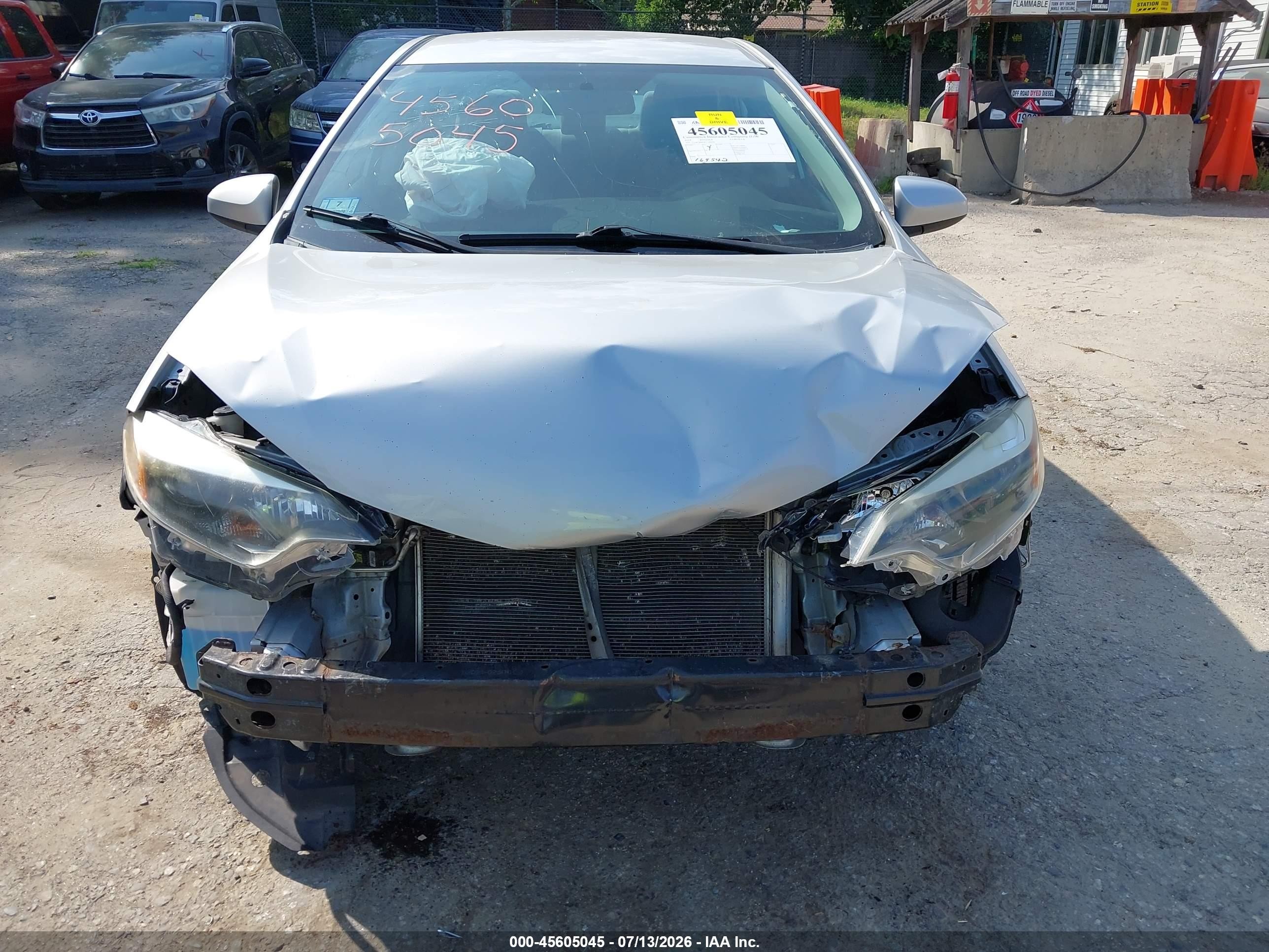 2014 Toyota Corolla Le Silver vin: 2T1BURHE0EC141620