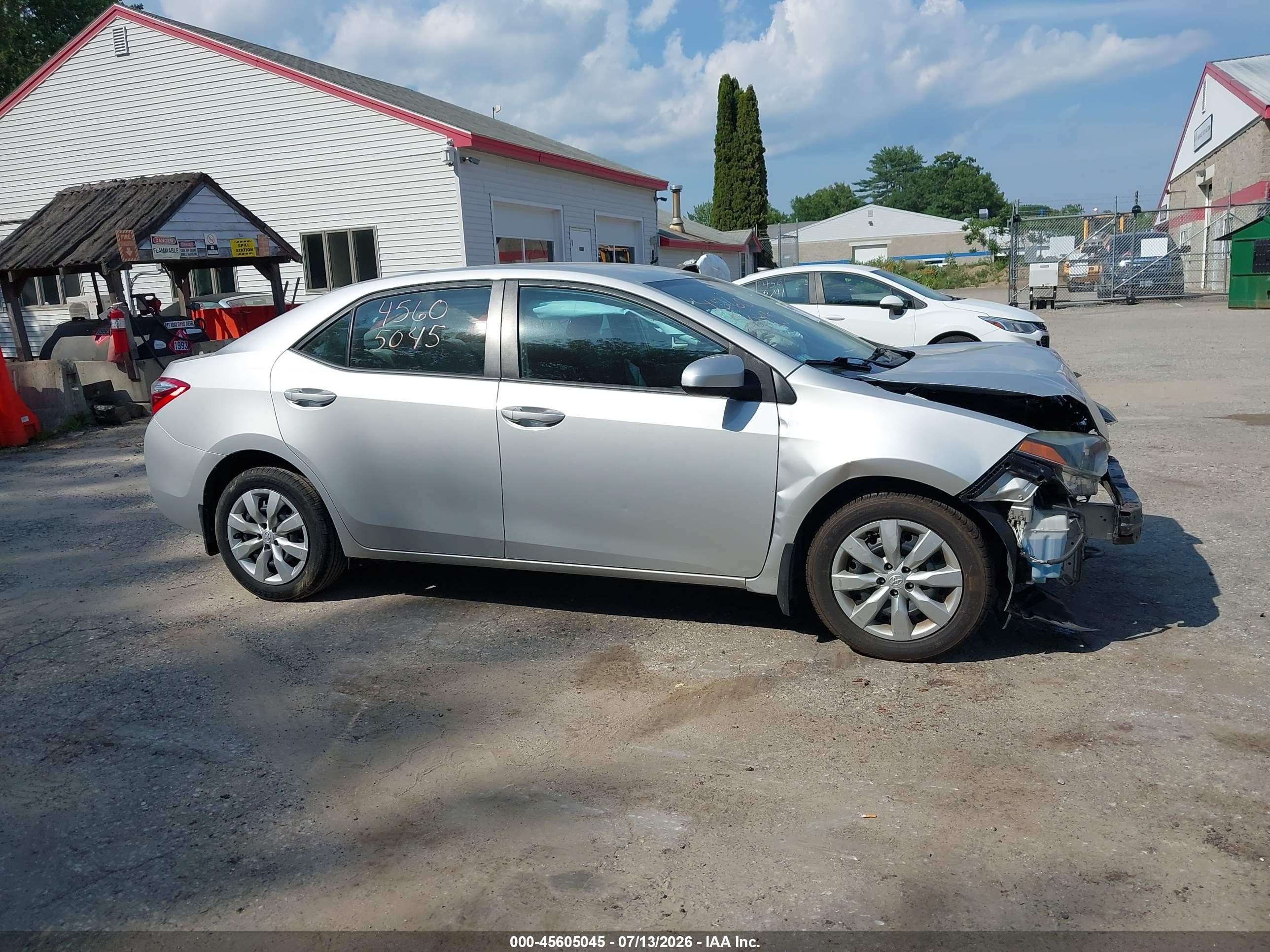 2014 Toyota Corolla Le Silver vin: 2T1BURHE0EC141620