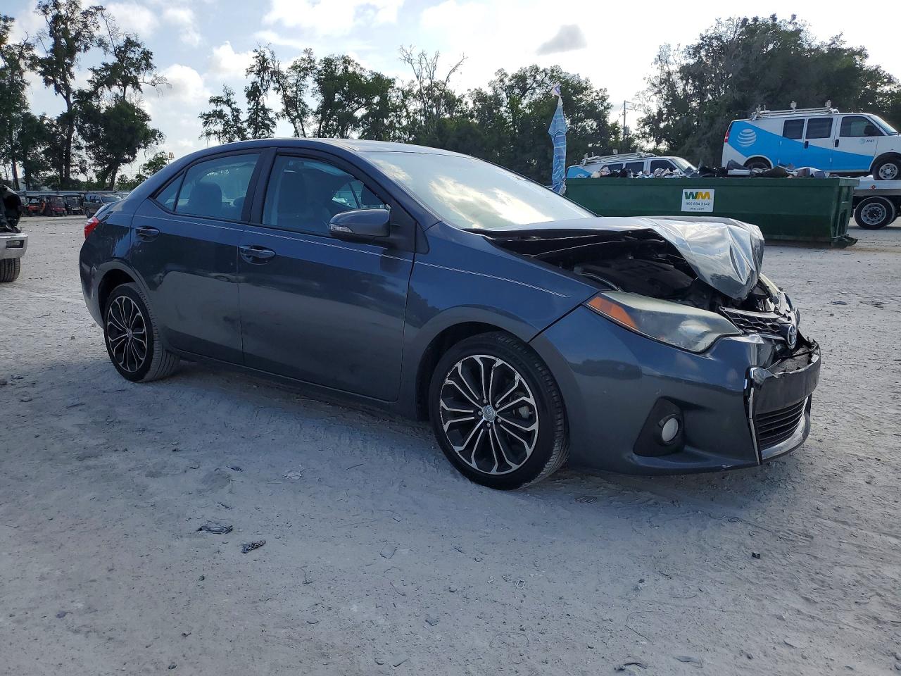 2014 Toyota Corolla S Plus Gray vin: 2T1BURHE0EC148700