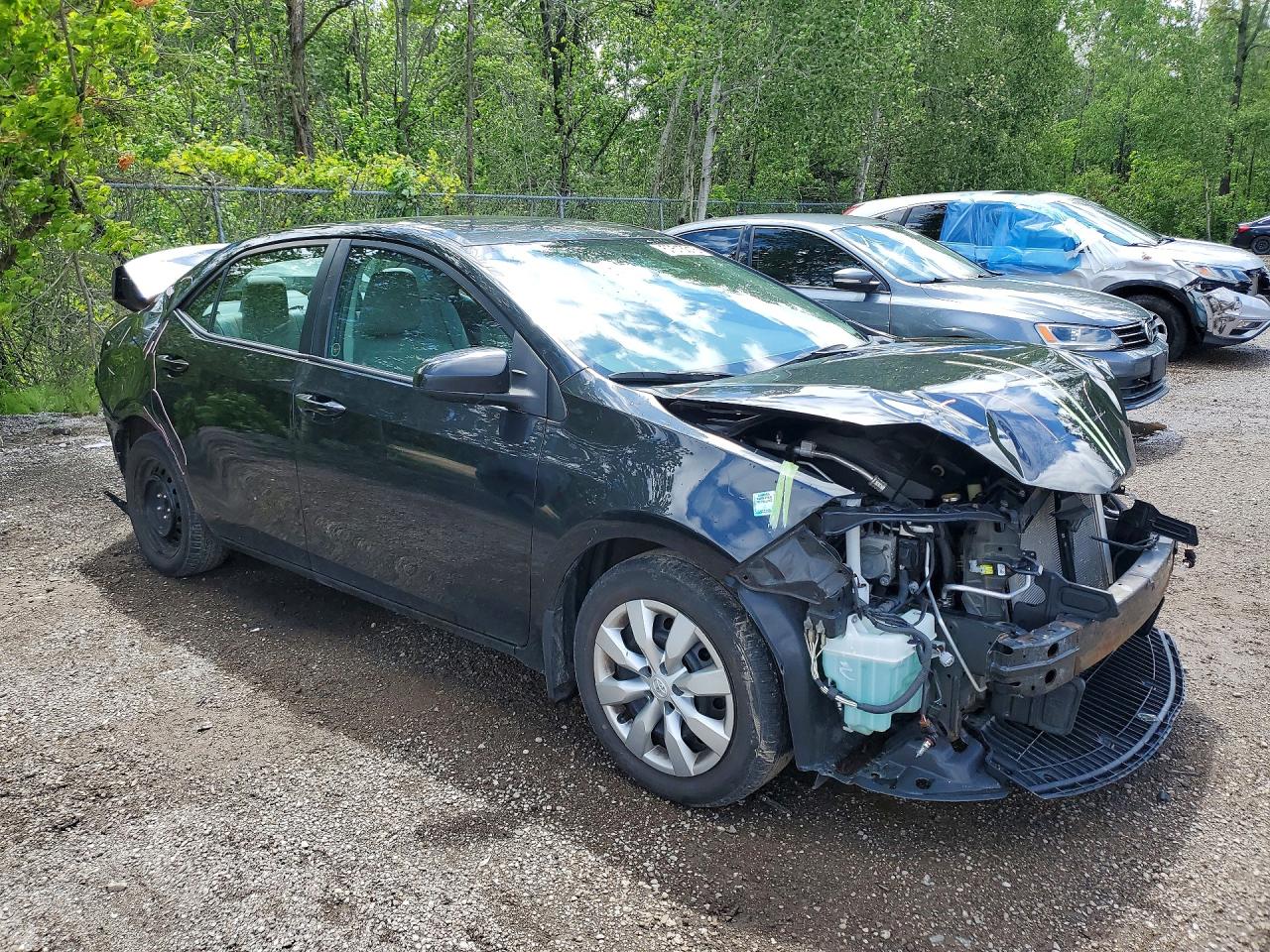2014 Toyota Corolla L Black vin: 2T1BURHE0EC149460