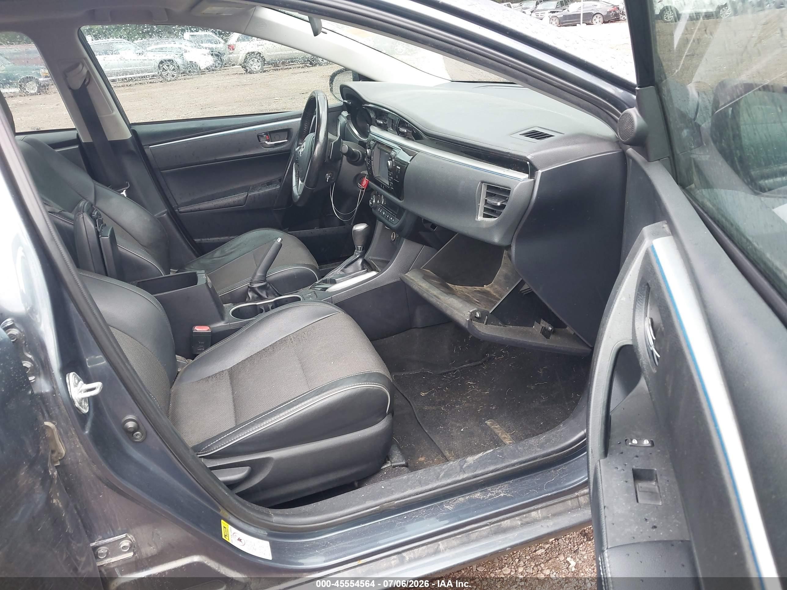 2014 Toyota Corolla S Plus Black vin: 2T1BURHE0EC150821