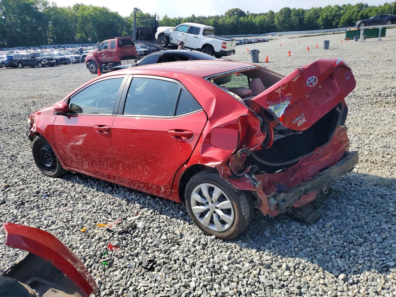 2014 Toyota Corolla Le Red vin: 2T1BURHE0EC151354