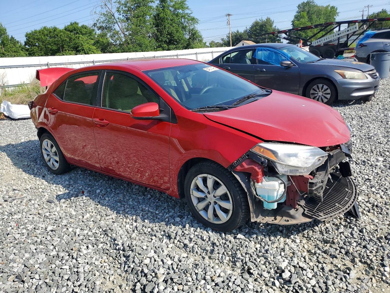 2014 Toyota Corolla Le Red vin: 2T1BURHE0EC151354