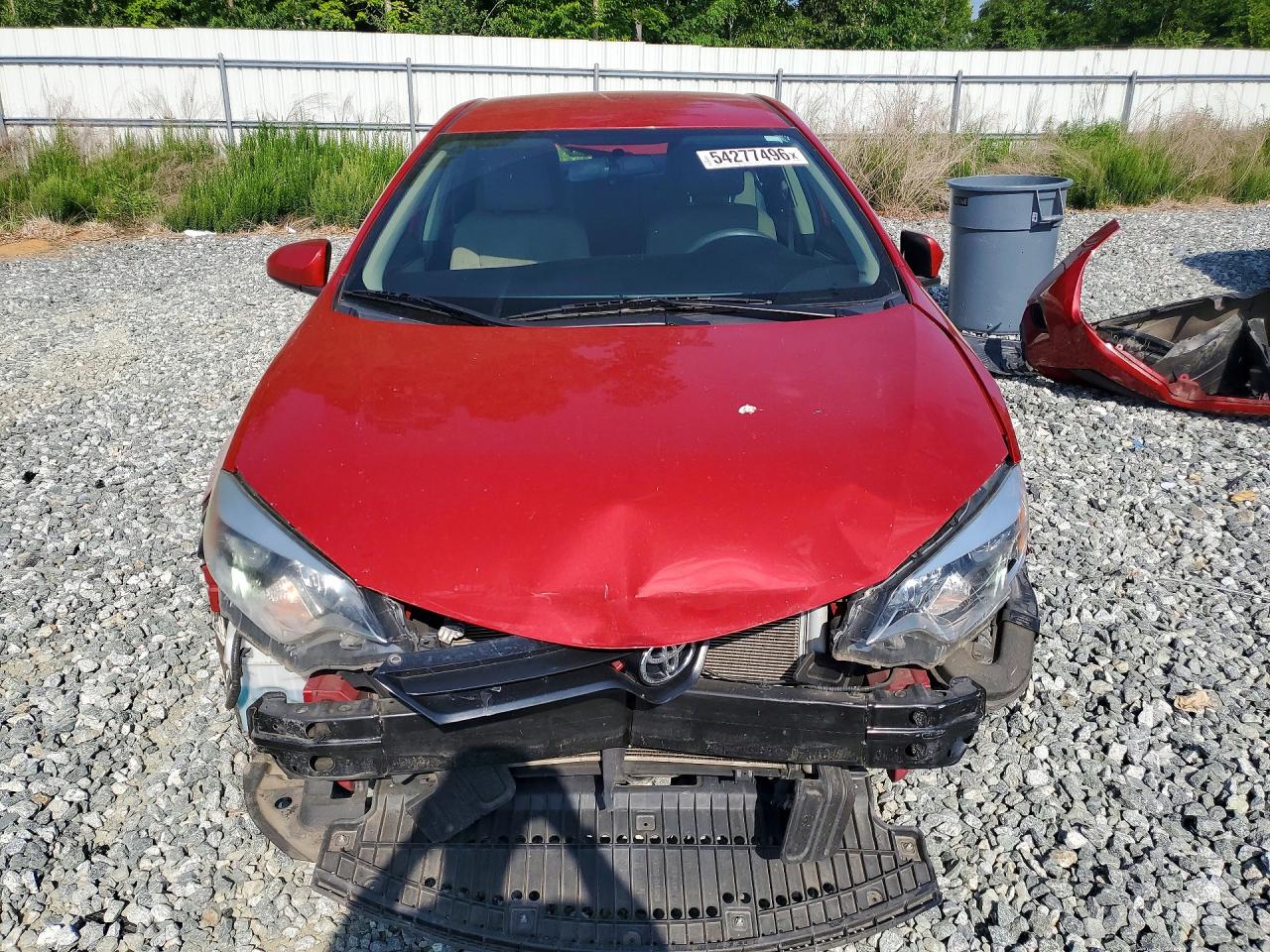 2014 Toyota Corolla Le Red vin: 2T1BURHE0EC151354