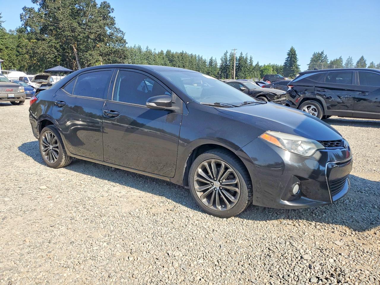 2014 Toyota Corolla S Plus Black vin: 2T1BURHE0EC154531
