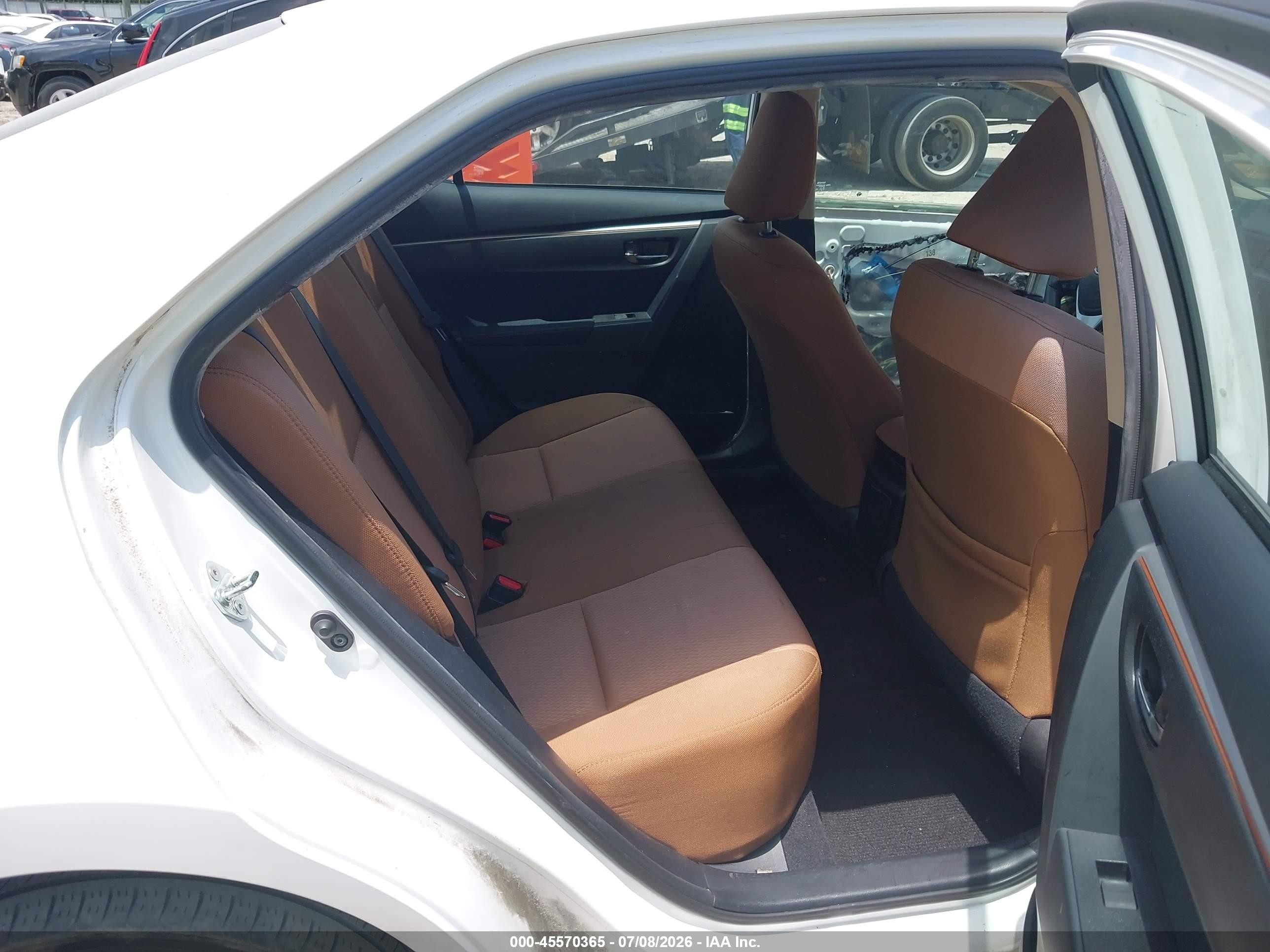 2014 Toyota Corolla Le White vin: 2T1BURHE0EC155419